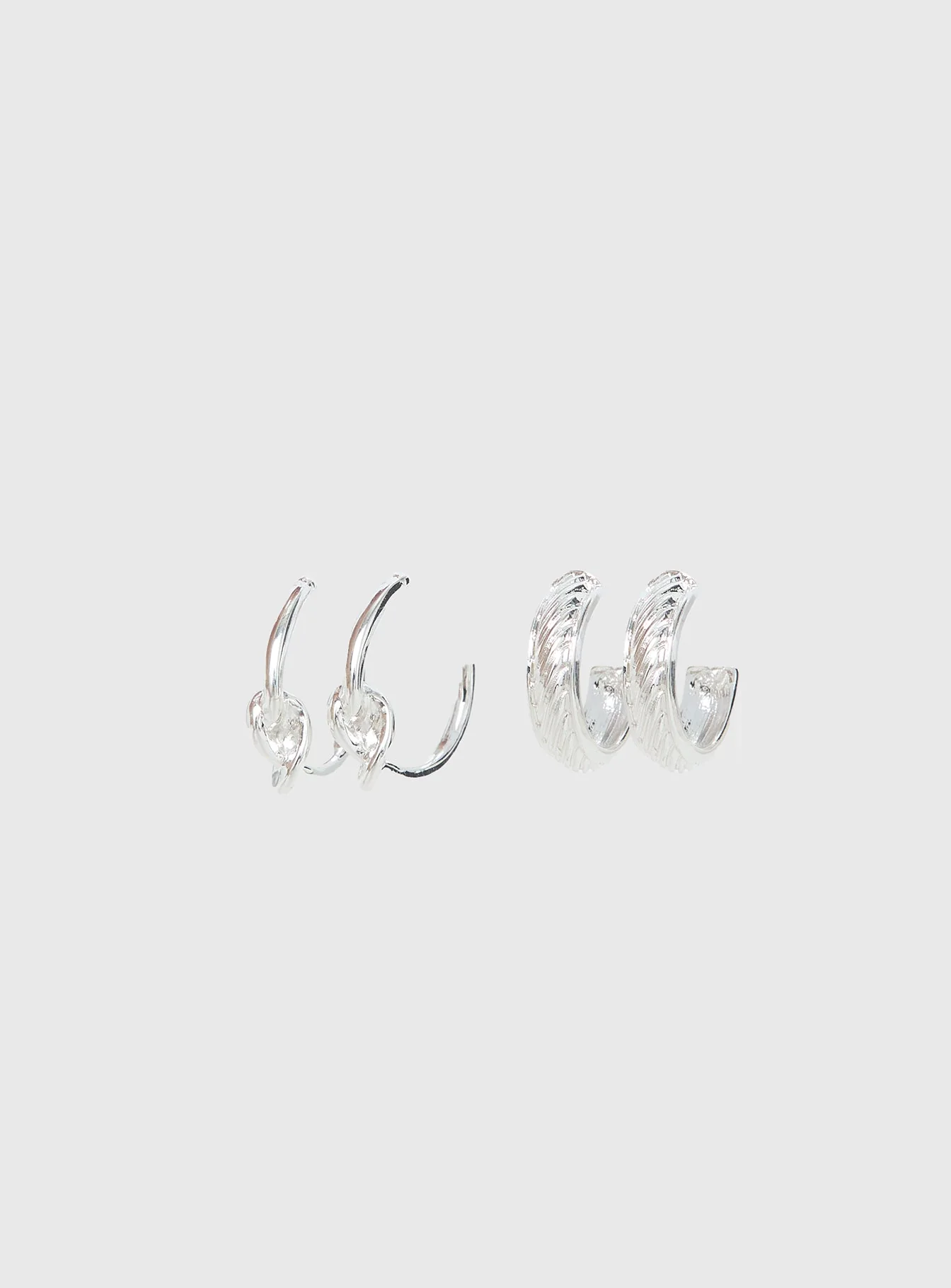 Moonshine Earring Set Silver - Image 2