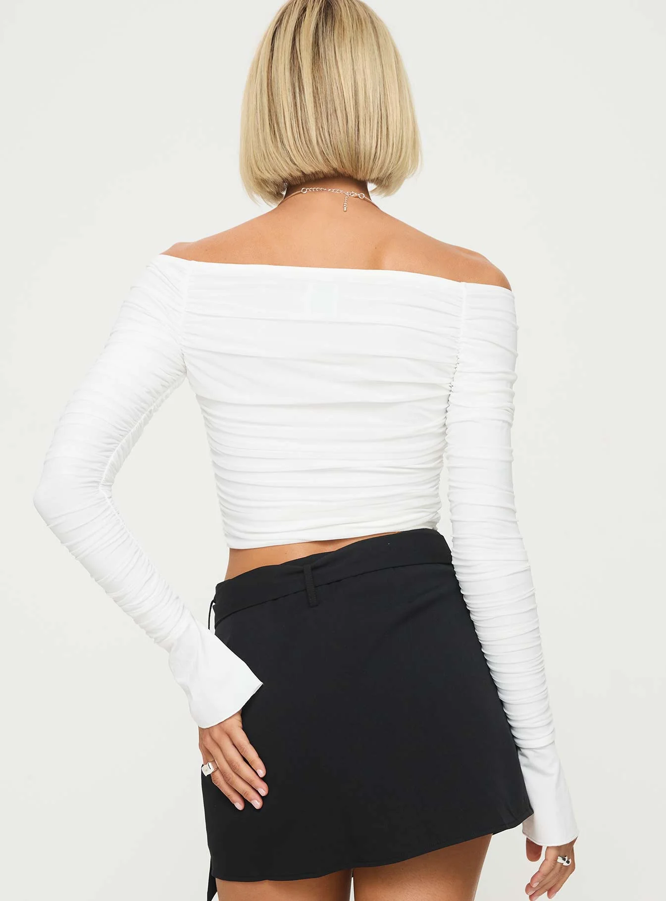 Moreno Off The Shoulder Top White - Image 5