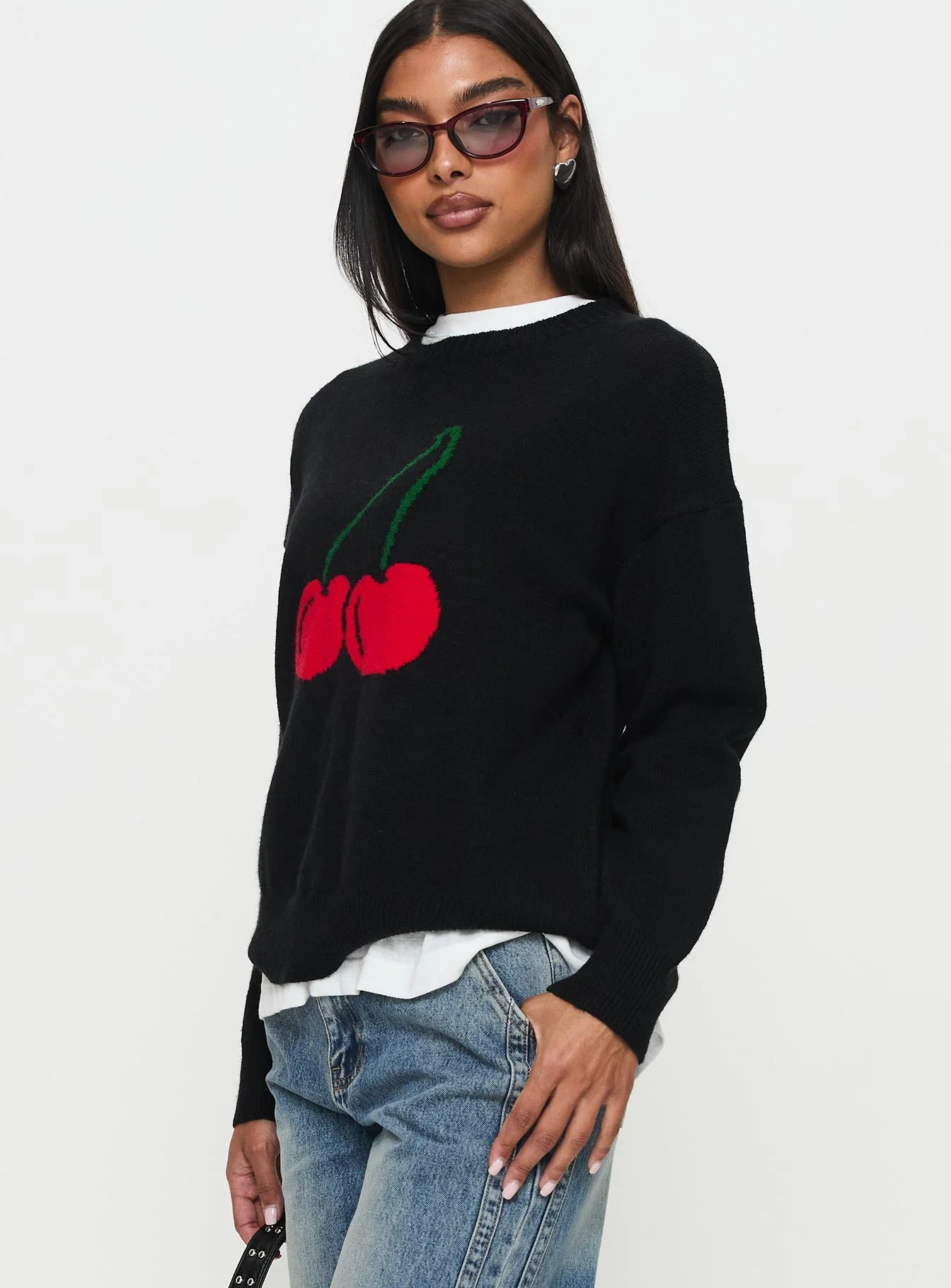 My Dear Knit Sweater Black - Image 3