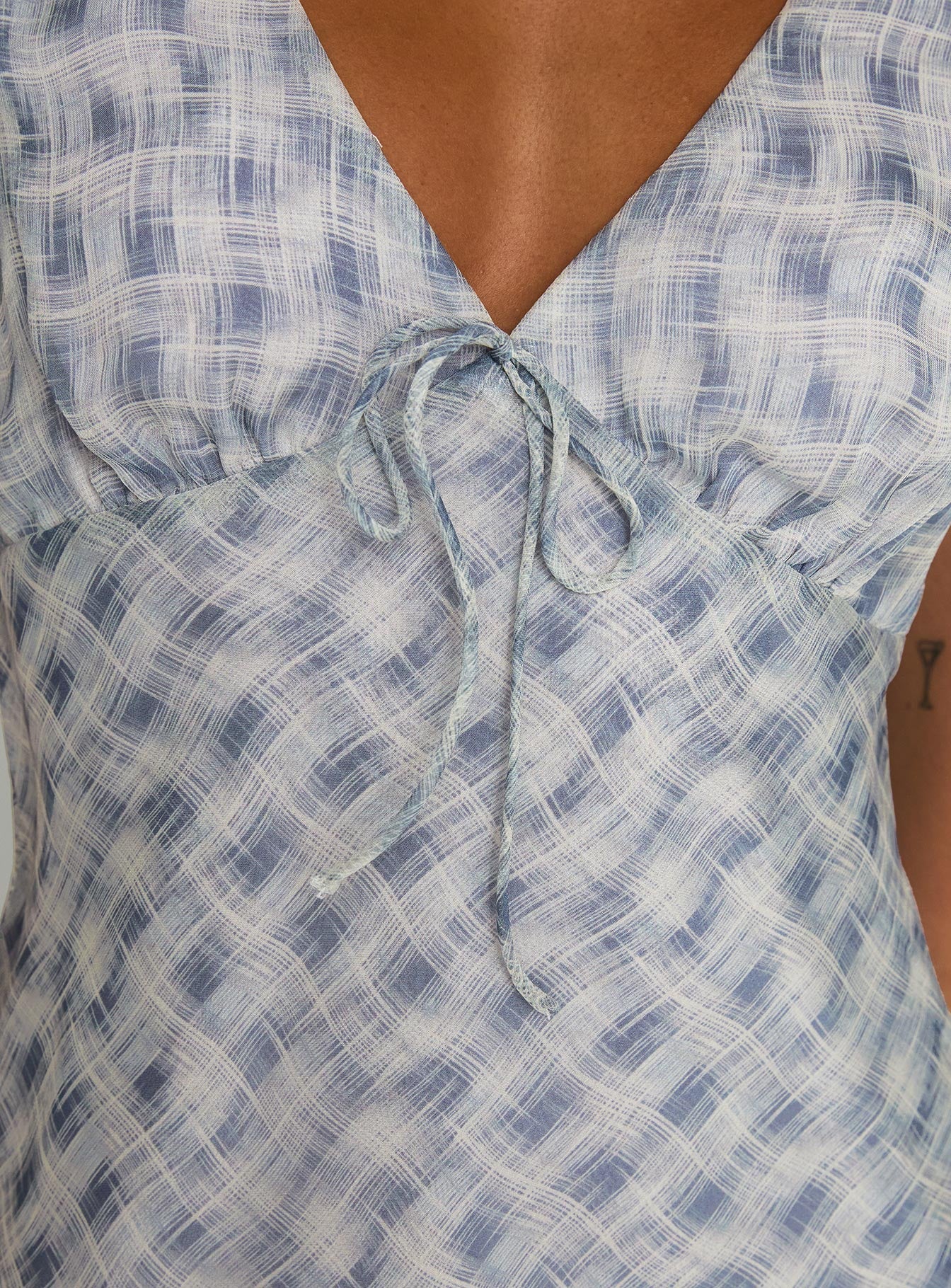My Last Love Top Blue Check - Image 5
