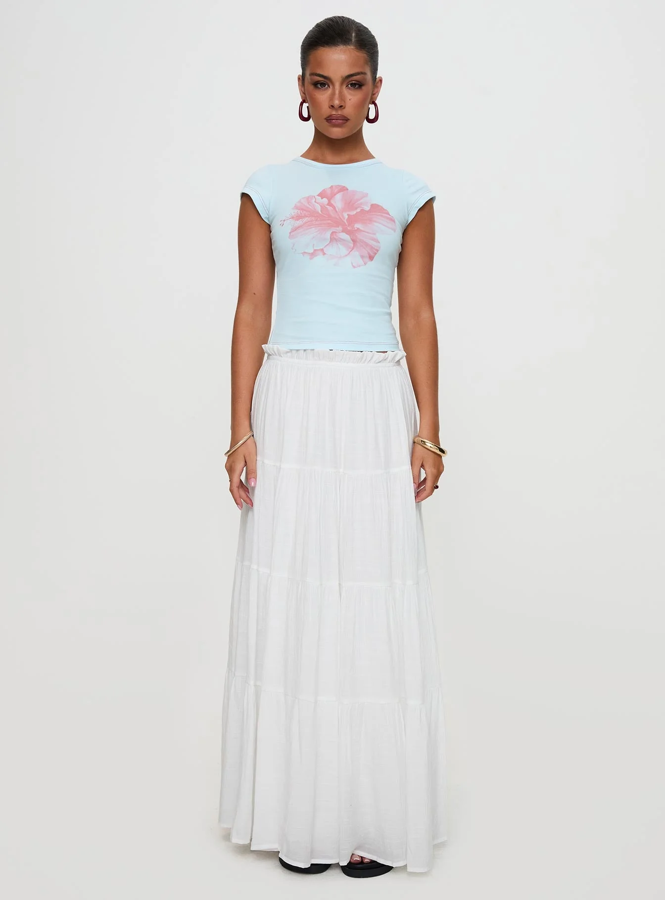 Mya Maxi Skirt White - Image 12