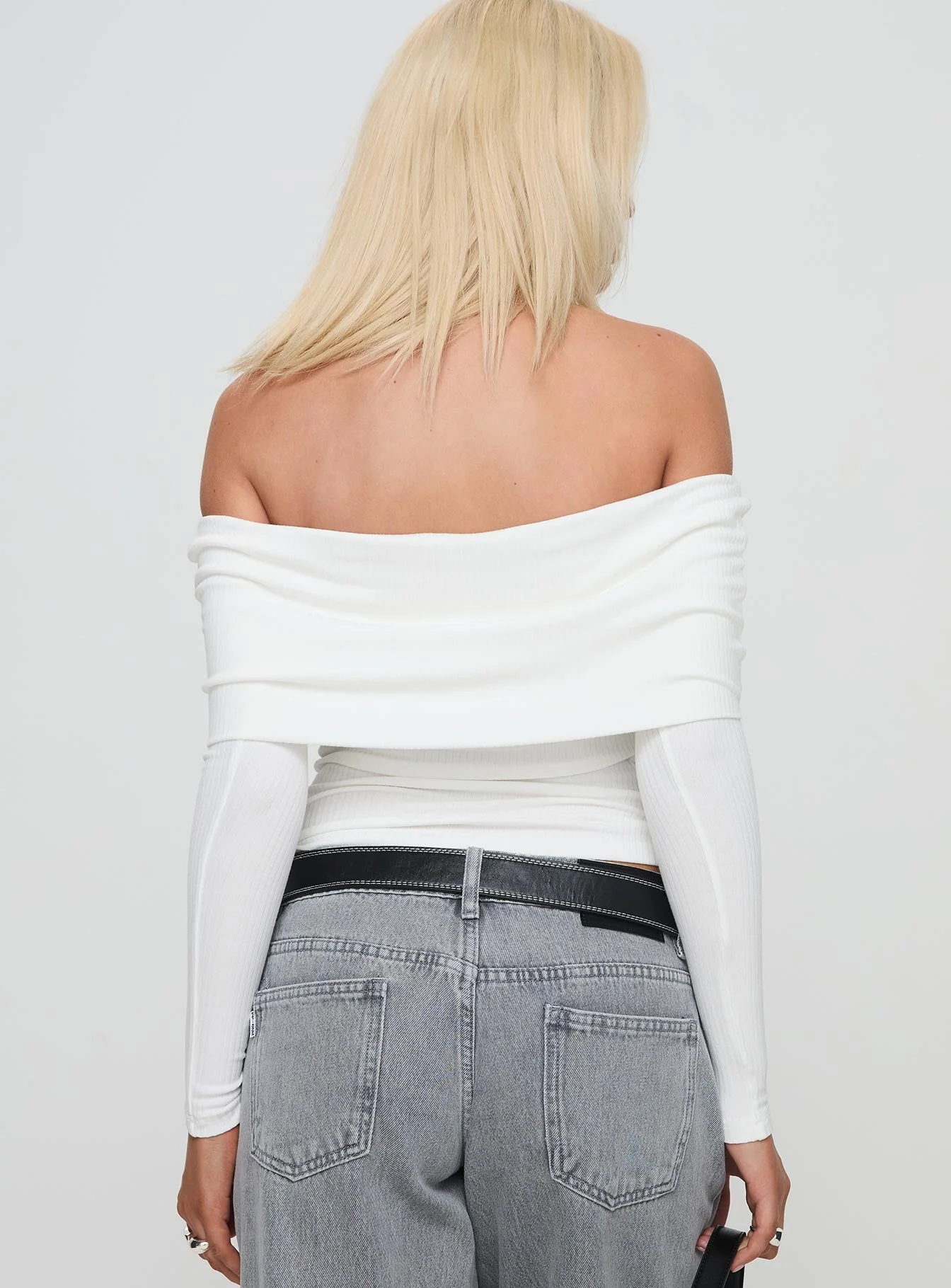 Myrina Long Sleeve Top White - Image 5