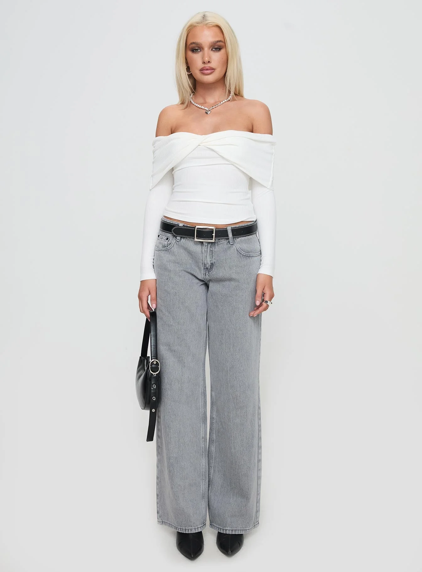 Myrina Long Sleeve Top White - Image 7