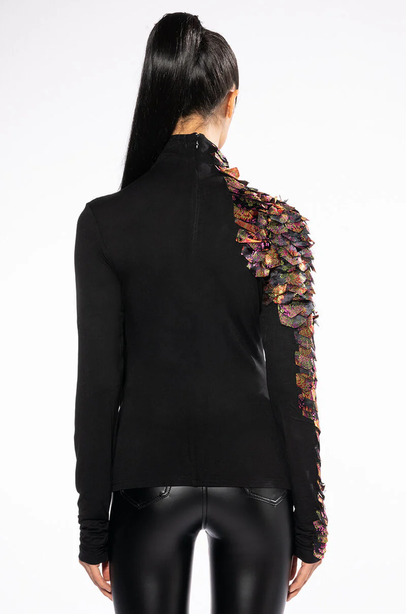 NASTASIA BROCADE SCALE TOP - Image 11