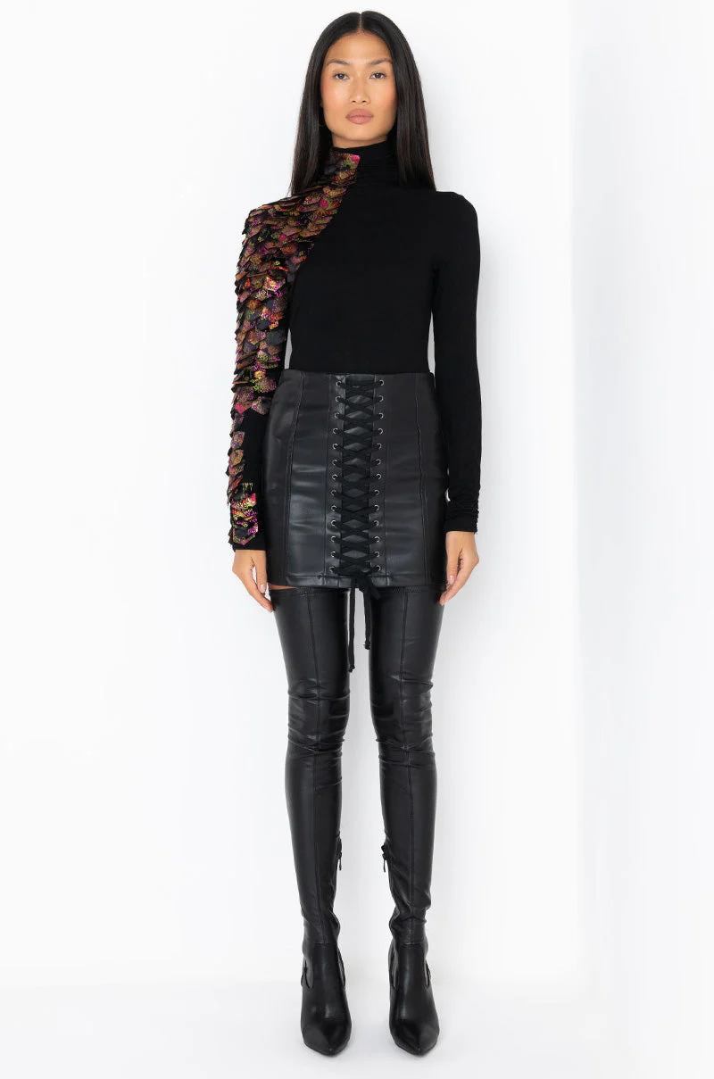 NASTASIA BROCADE SCALE TOP - Image 14