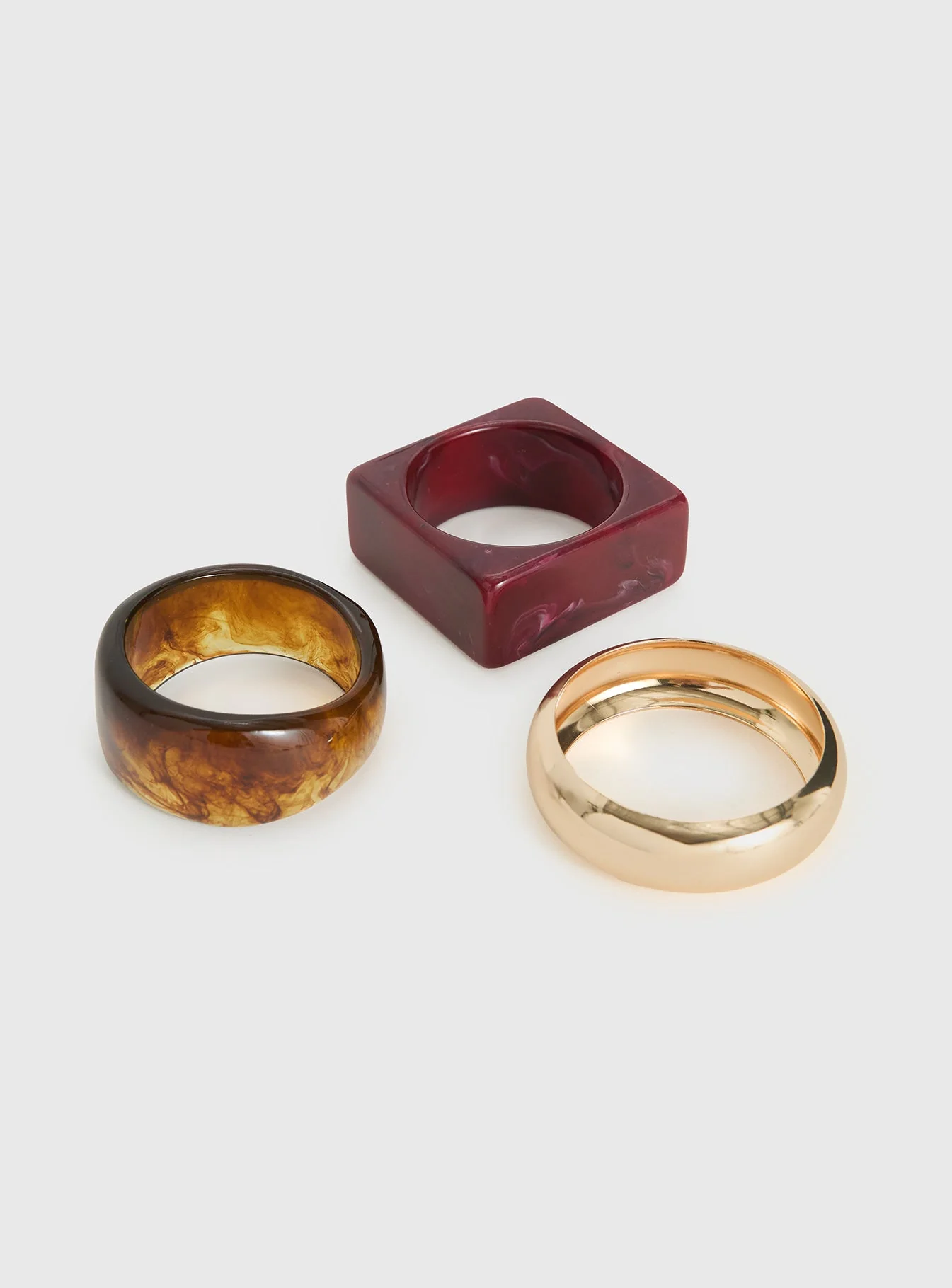 Need My Love Resin Cuff Set Multi - Image 2