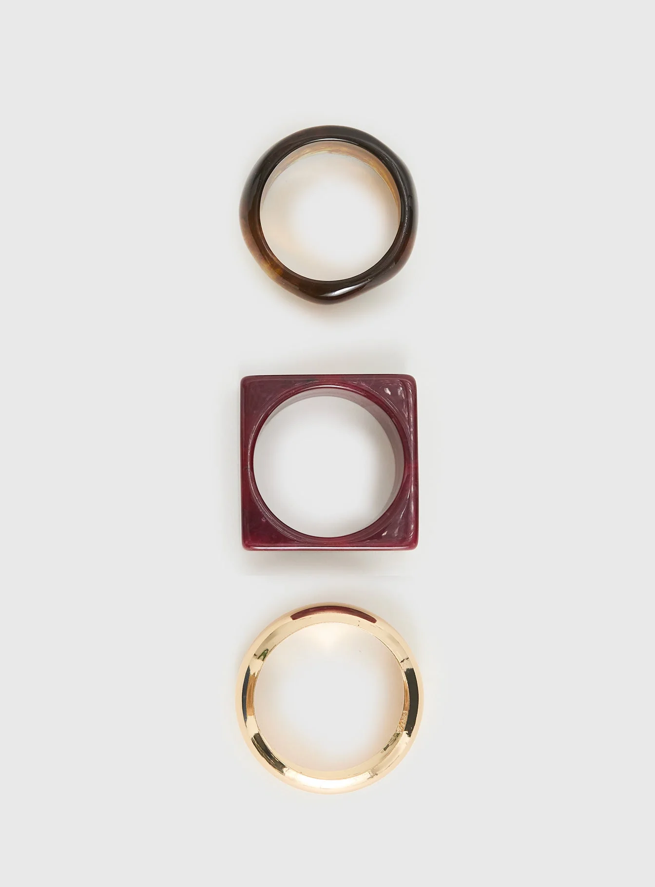 Need My Love Resin Cuff Set Multi - Image 3