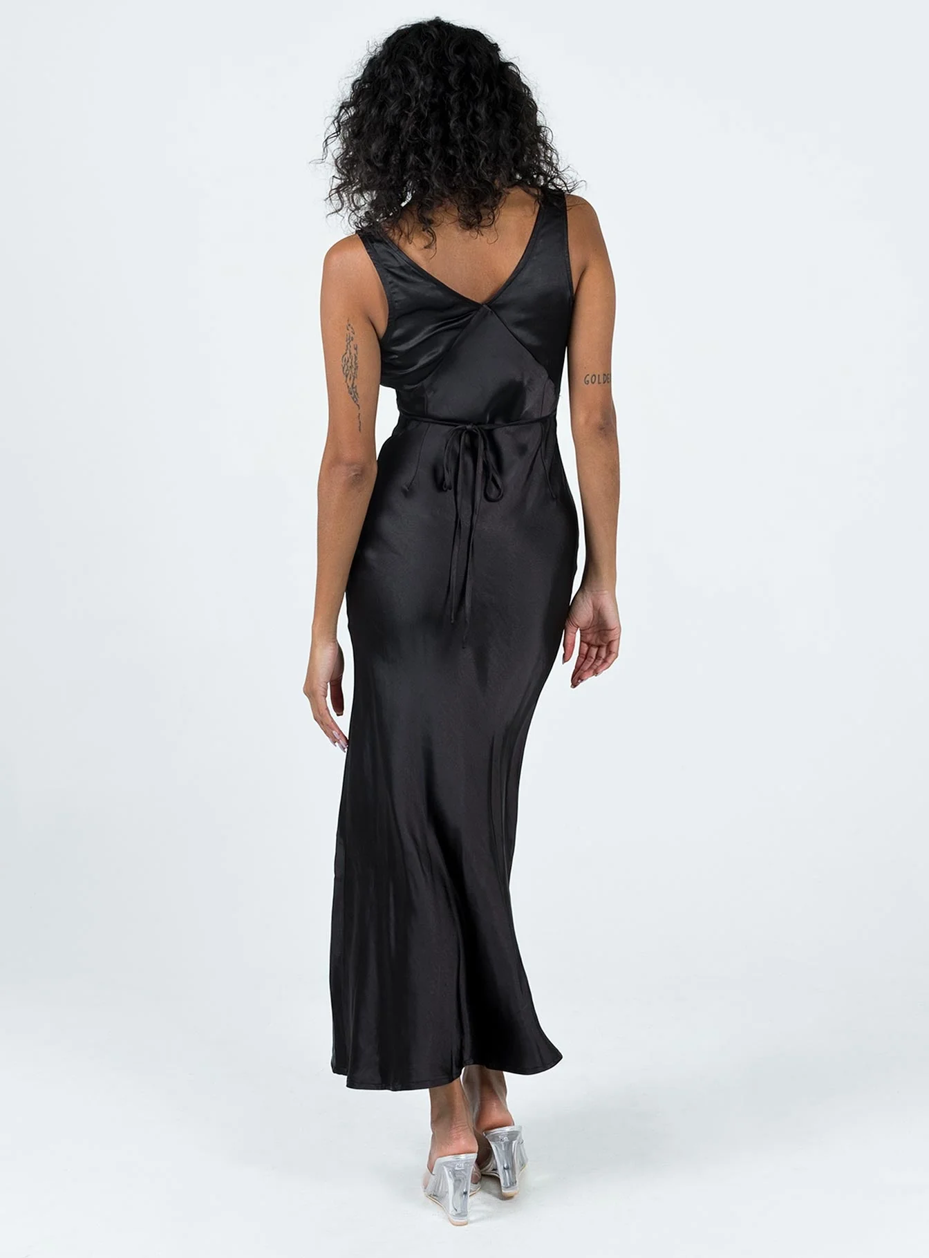 Nellie Maxi Dress Black - Image 4