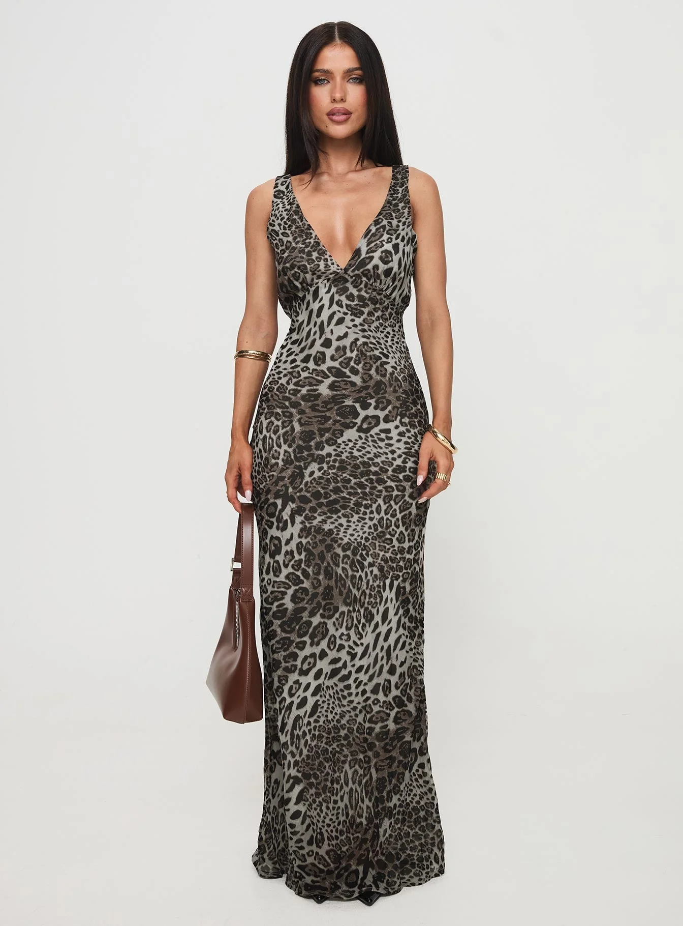 Nellie Maxi Dress Leopard - Image 7