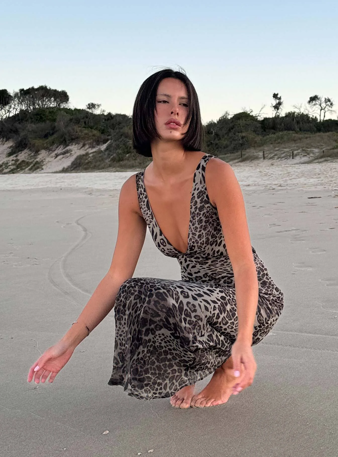 Nellie Maxi Dress Leopard - Image 9