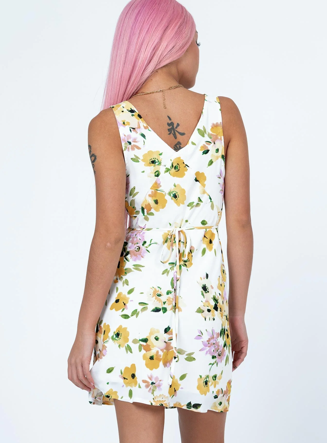 Nellie Mini Dress Multi Floral - Image 4