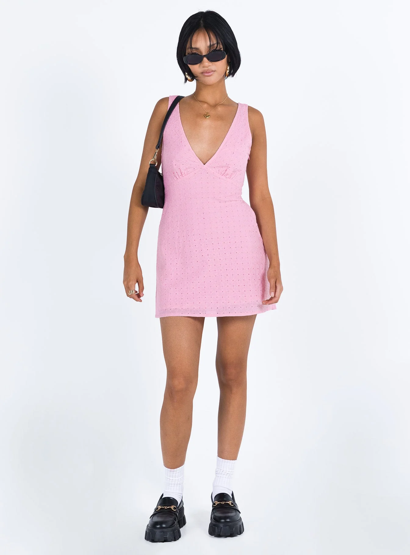 Nellie Mini Dress Orchid Pink - Image 3