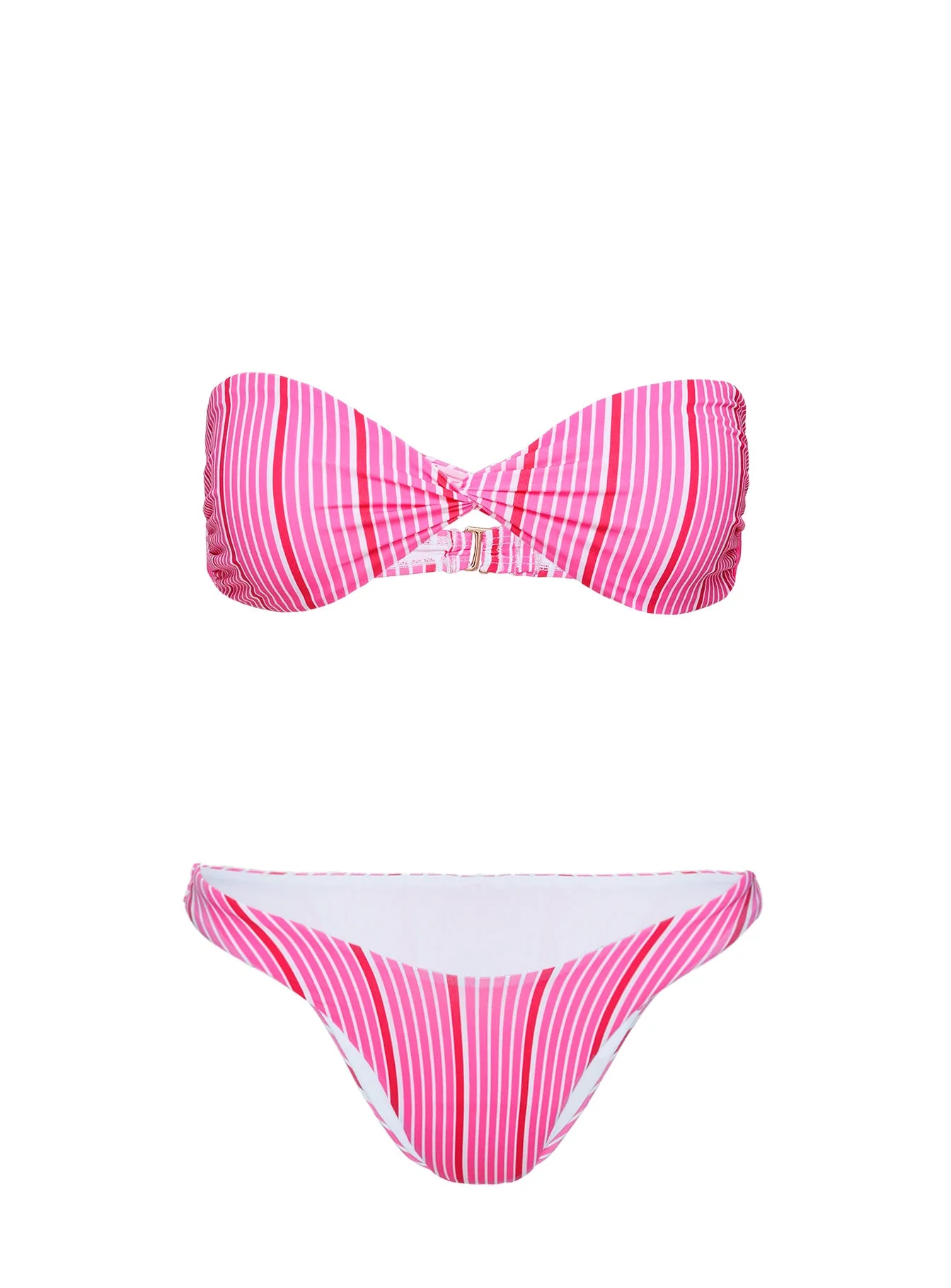 Nevaeh Bikini Bottoms Pink Stripe - Image 5