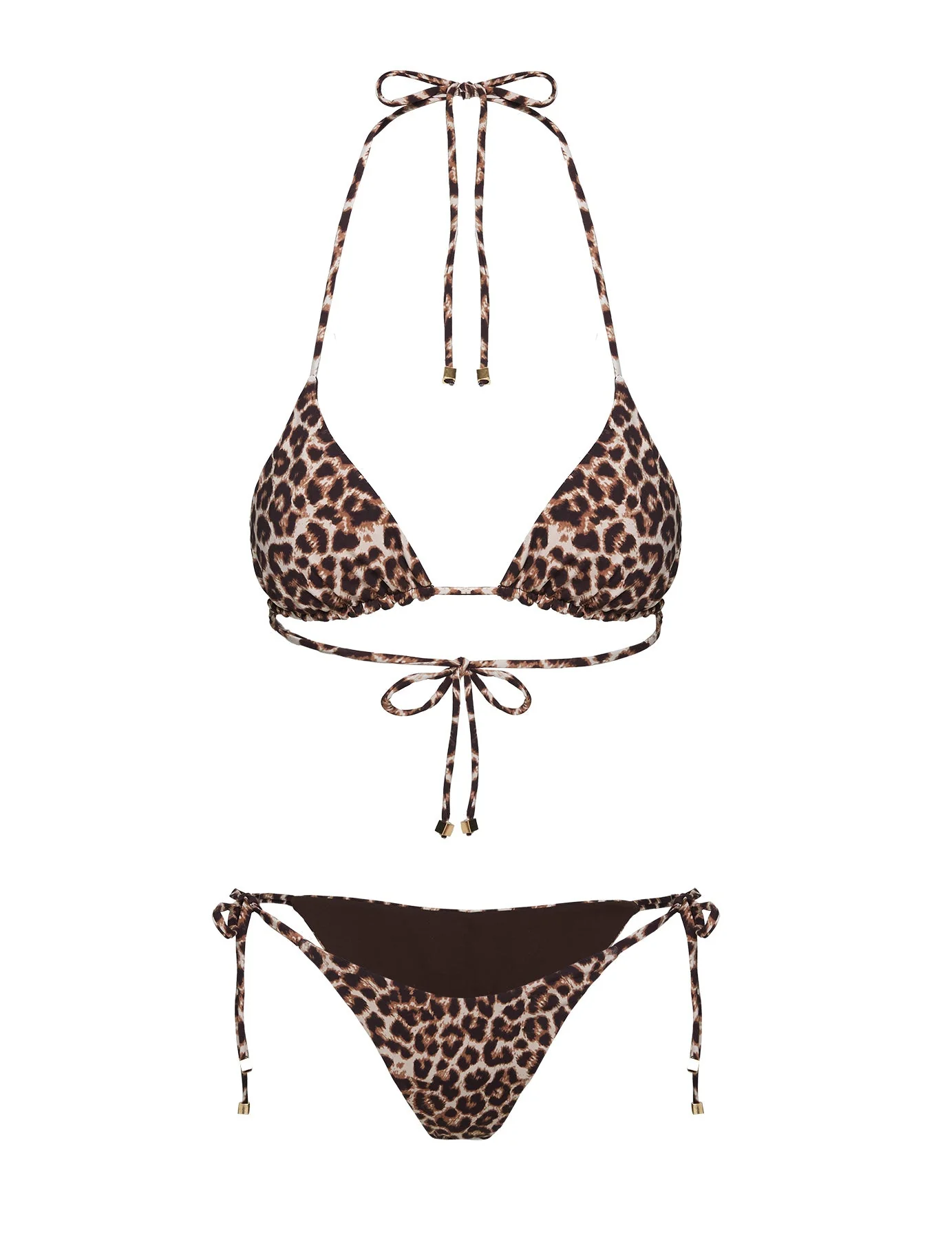 Nevaeh Triangle Bikini Top Leopard - Image 6
