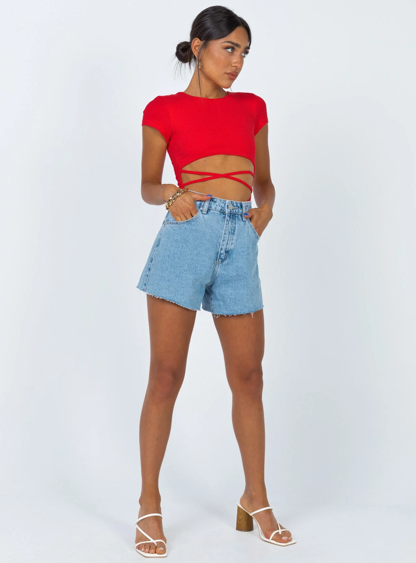 Nicola Bodysuit Red - Image 3