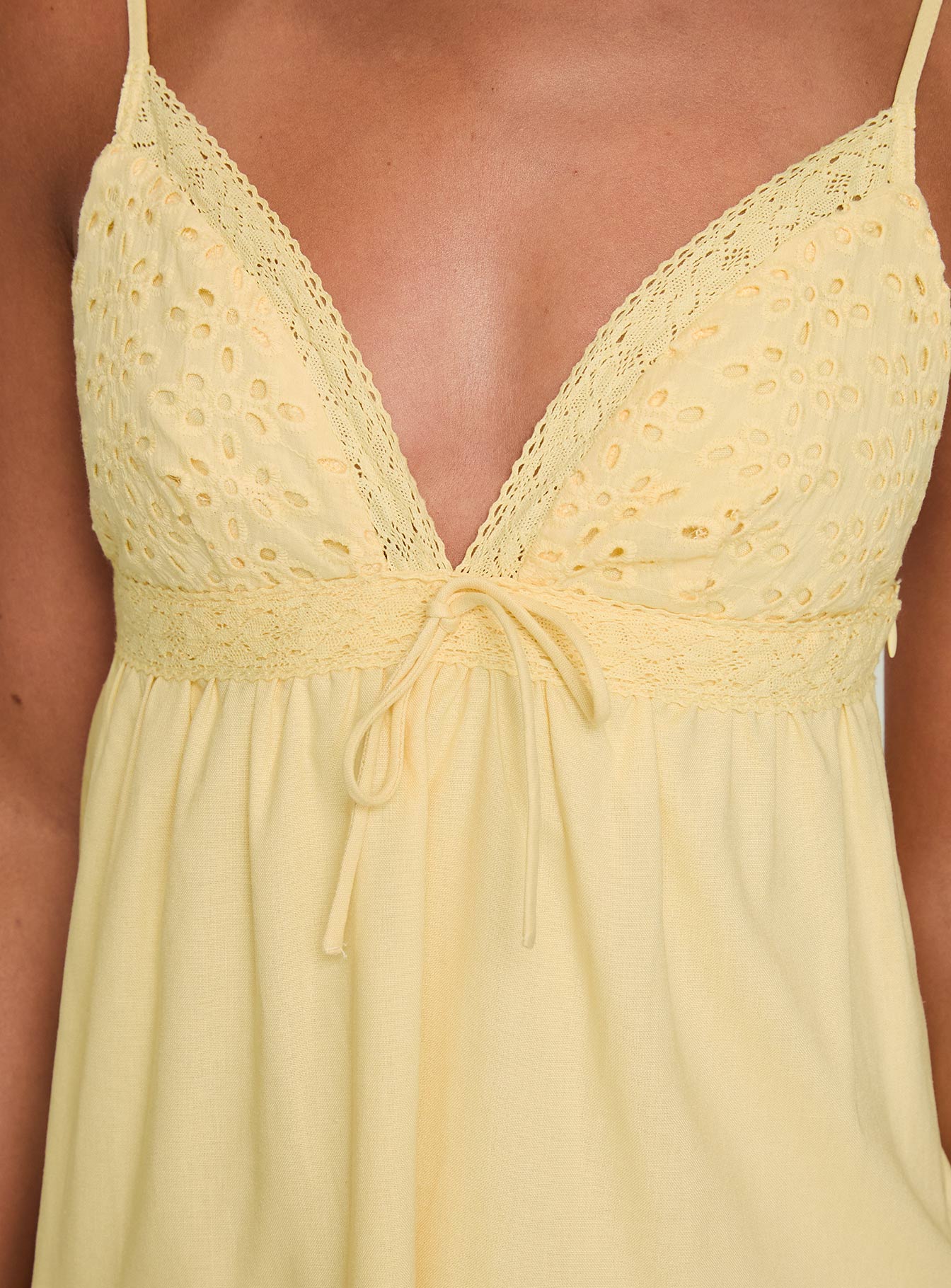 Nicoletta Mini Dress Lemon - Image 6