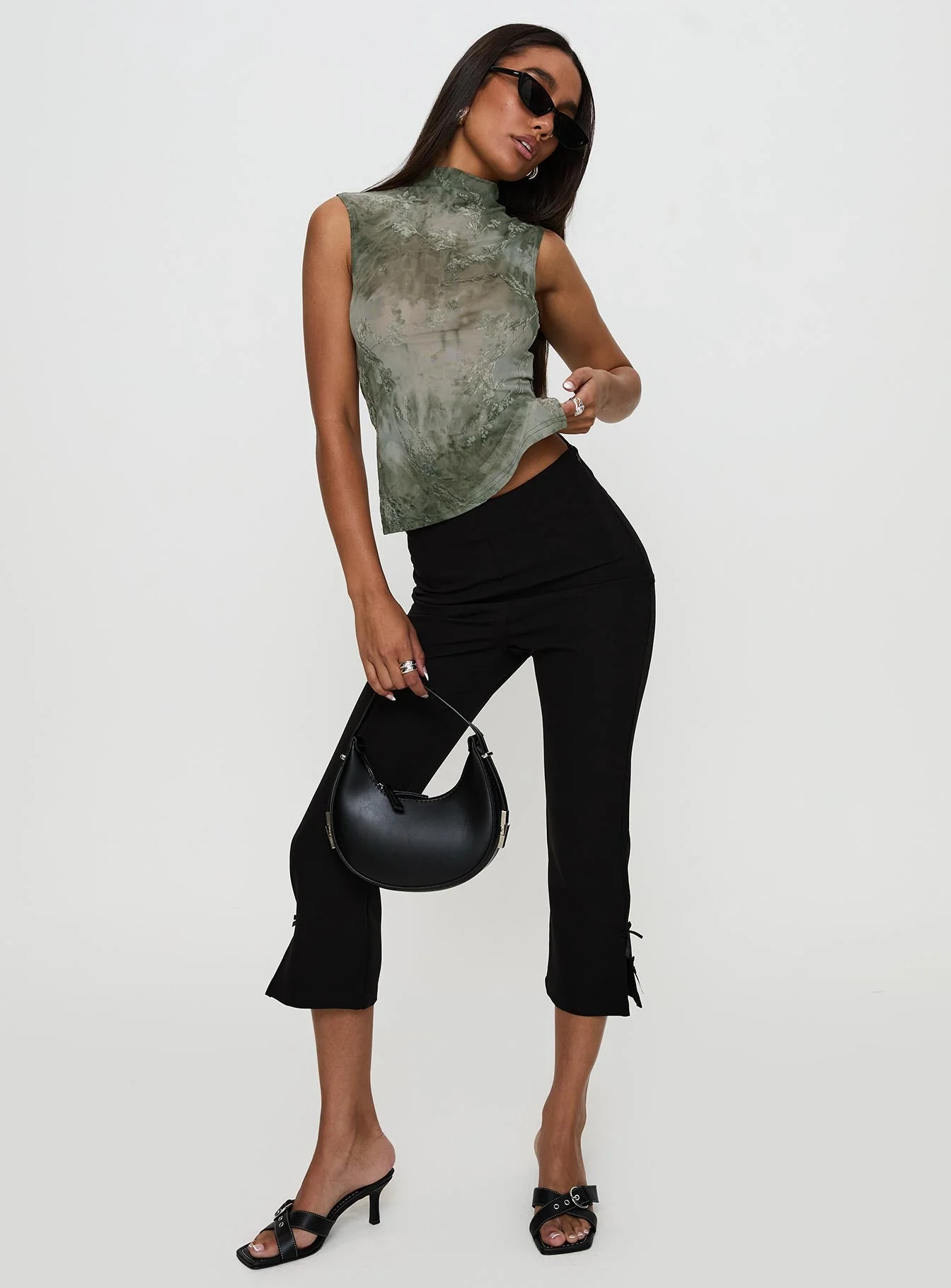 Nights All Alone High Neck Top Multi - Image 3