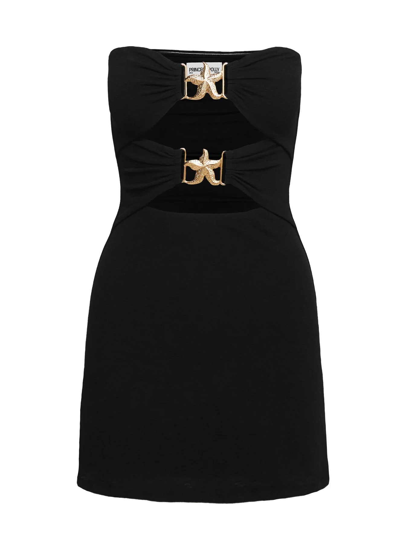 Nika Strapless Mini Dress Black - Image 6