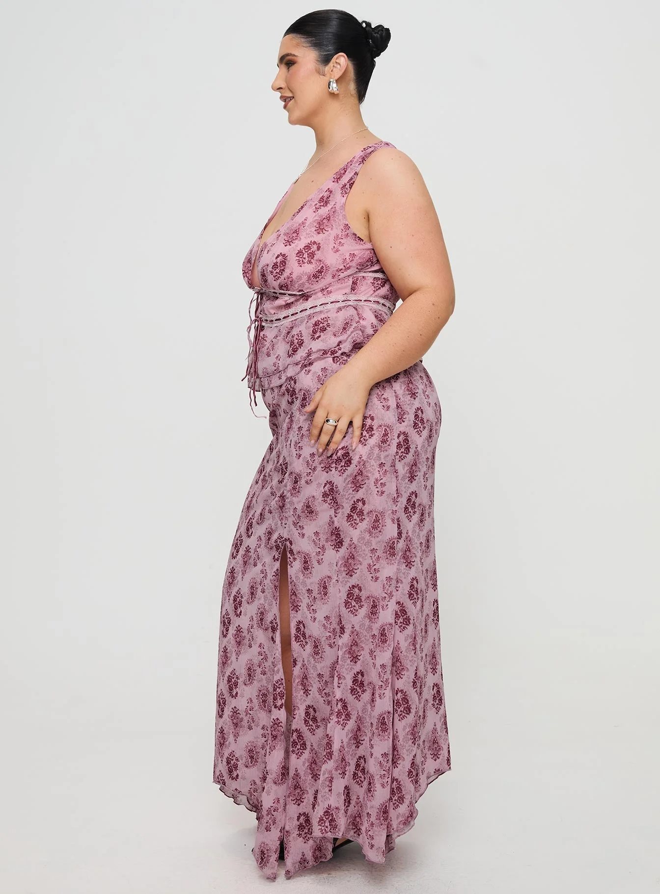Nikolise Maxi Skirt Purple Curve - Image 4
