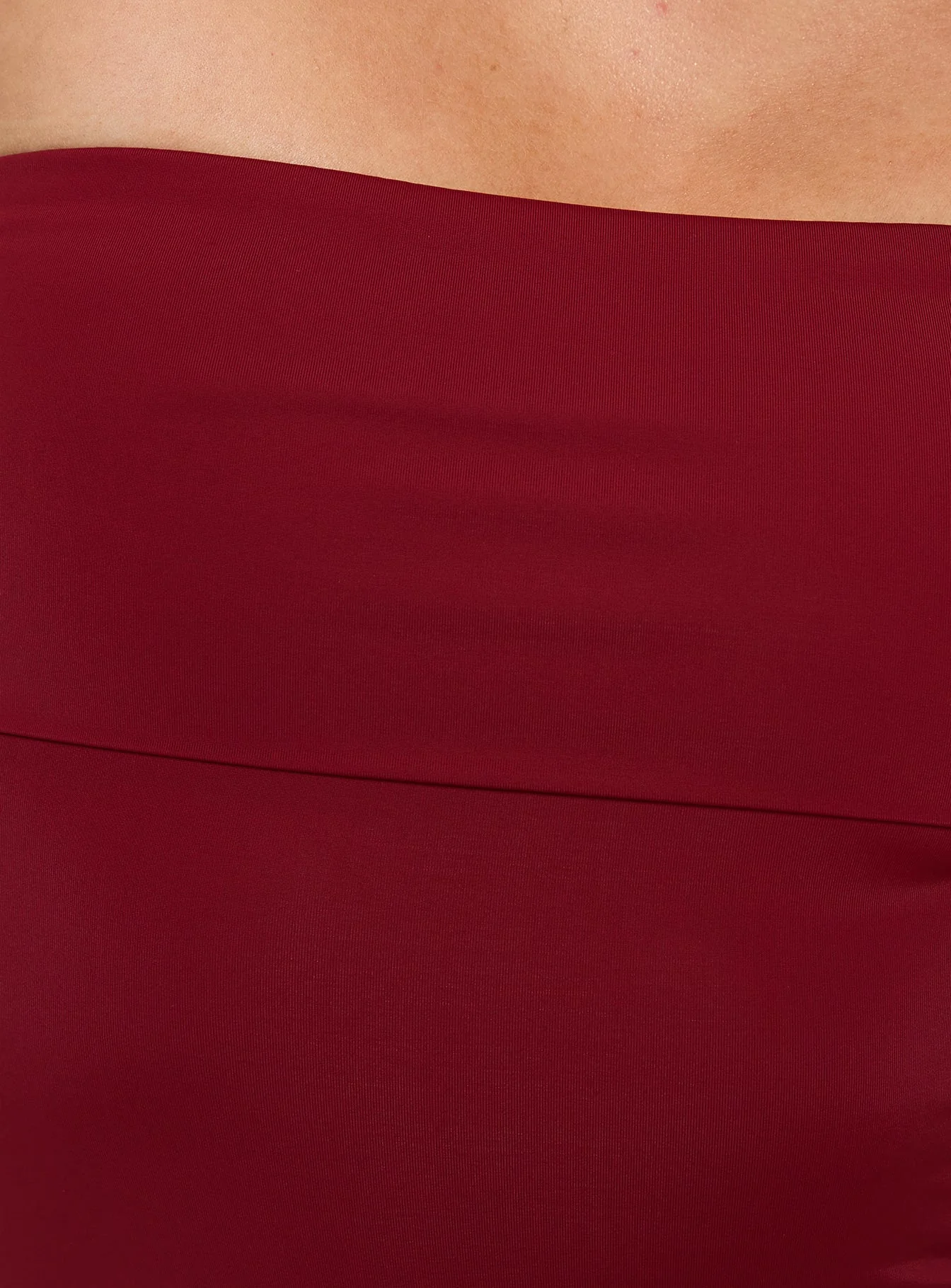 Niner Strapless Bodysuit Burgundy Petite - Image 6