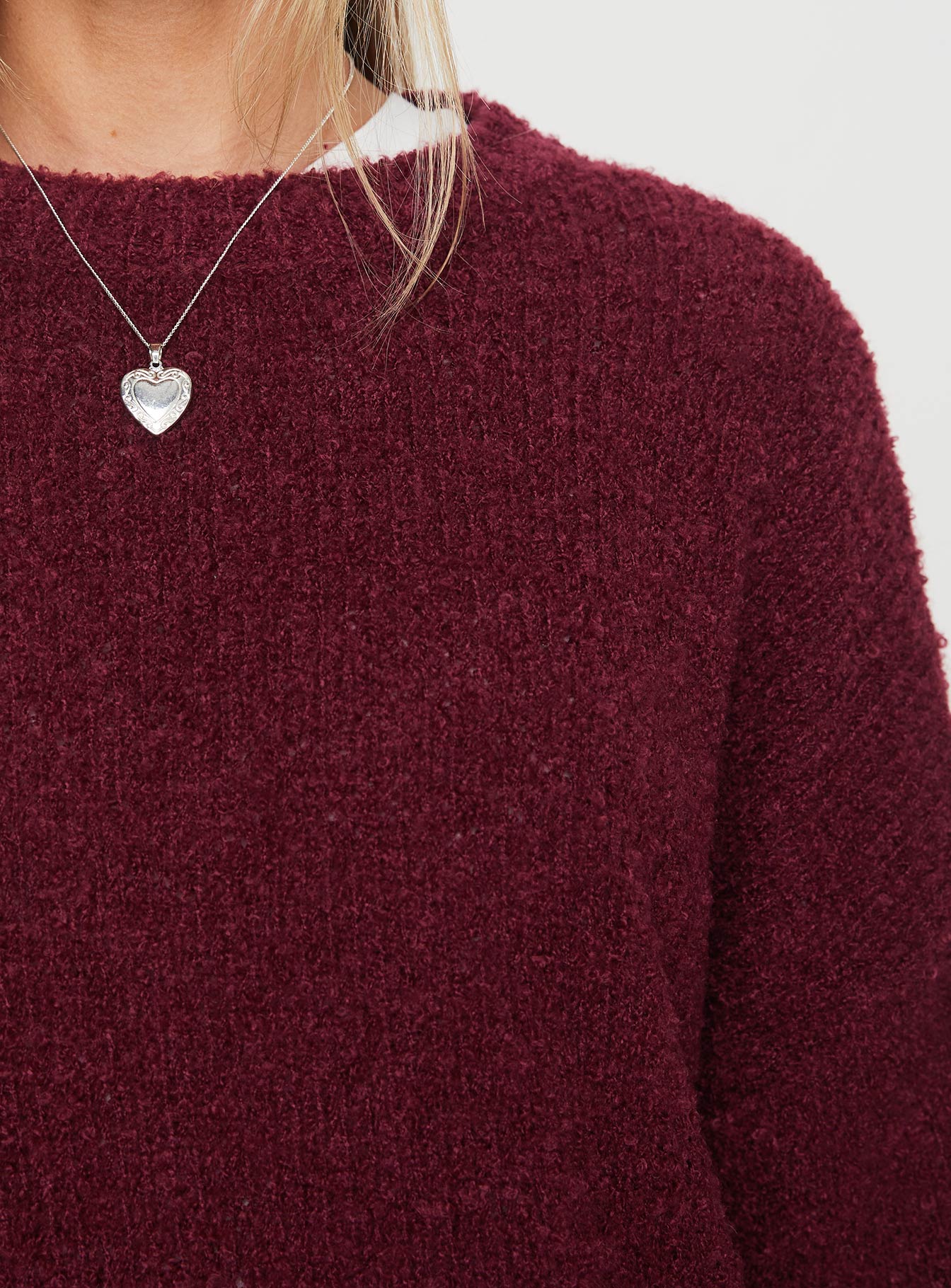 Niomie Knit Sweater Burgundy - Image 6