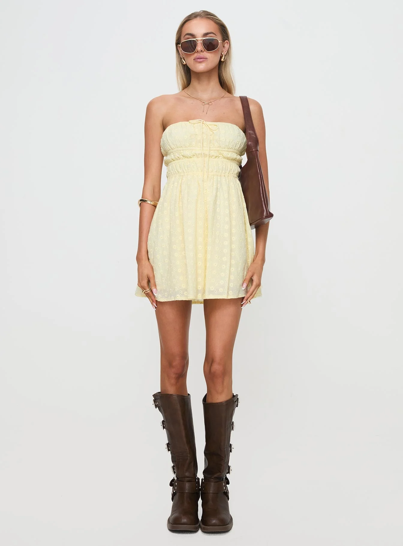 Nnarlia Mini Dress Lemon - Image 7