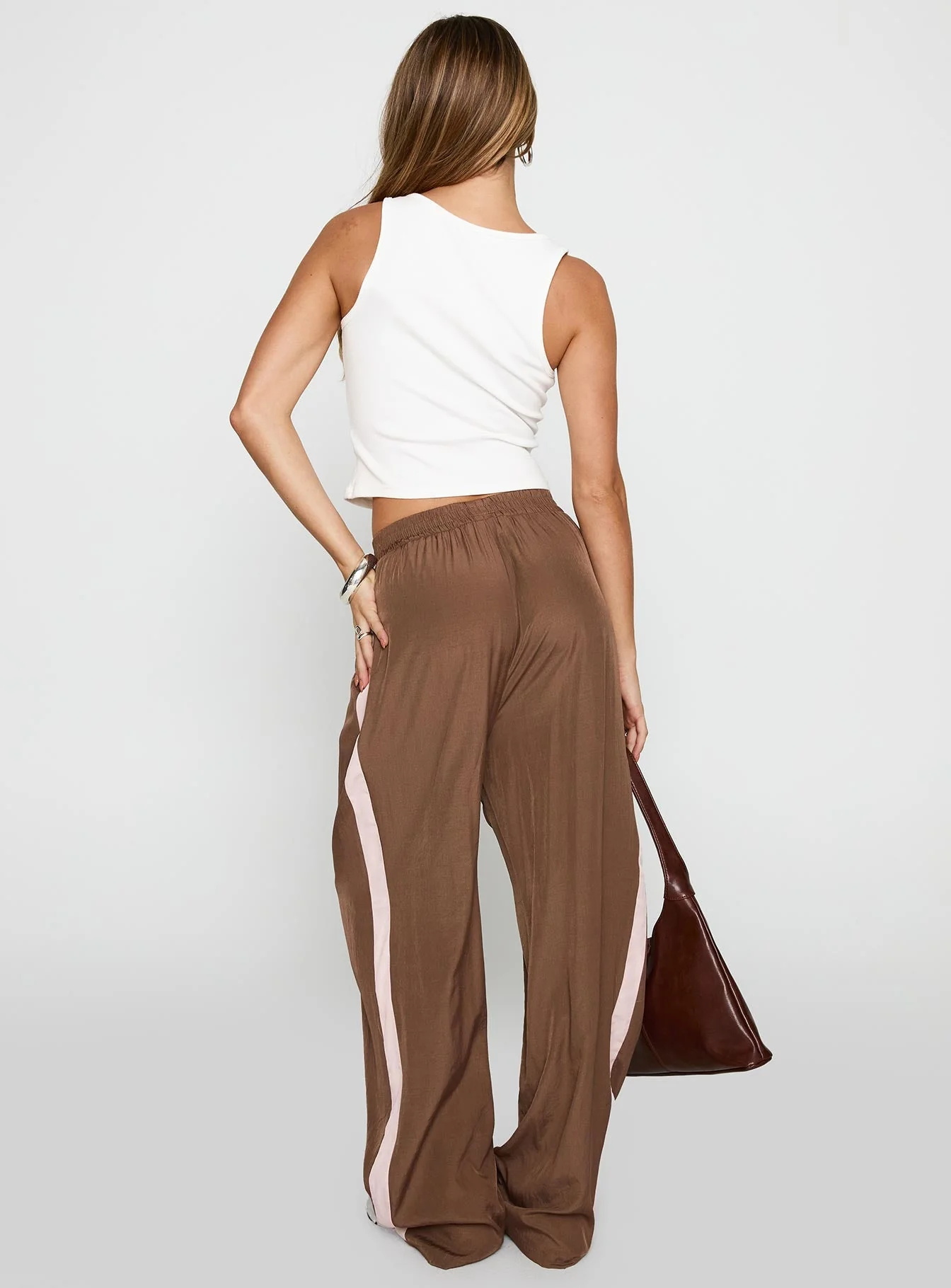 No Doubts Track Pant Brown - Image 4