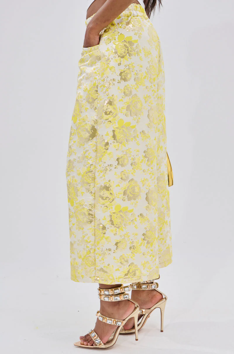 NO EXPECTATIONS CROPPED BROCADE PANTS - Image 5