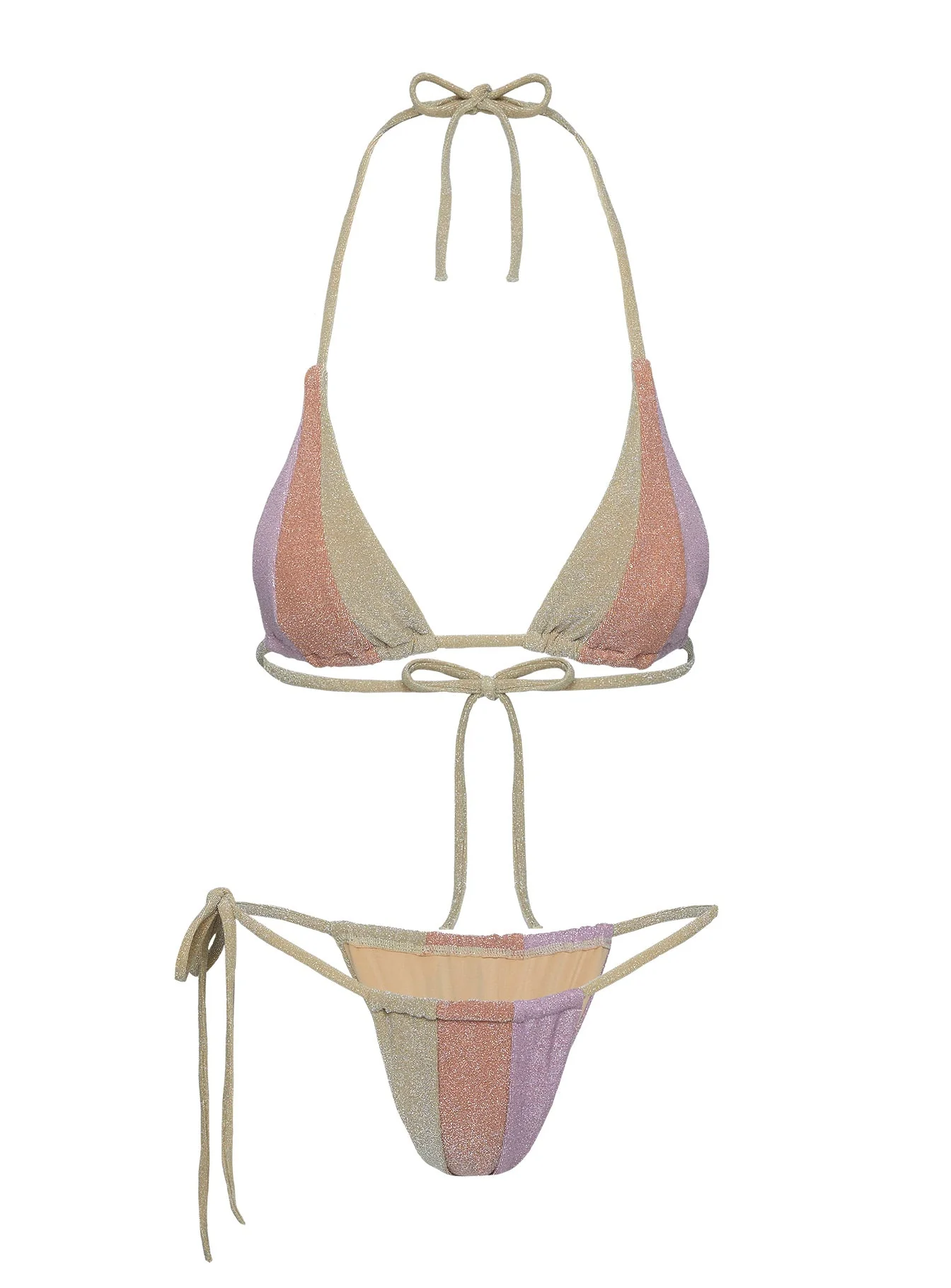 Nobuko Shine Tie Side Bikini Bottoms Multi - Image 5