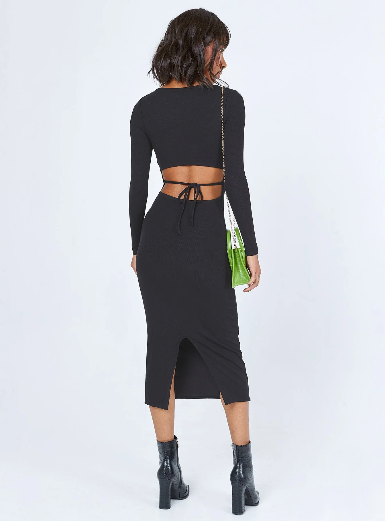Nolan Midi Dress Black Tall - Image 5