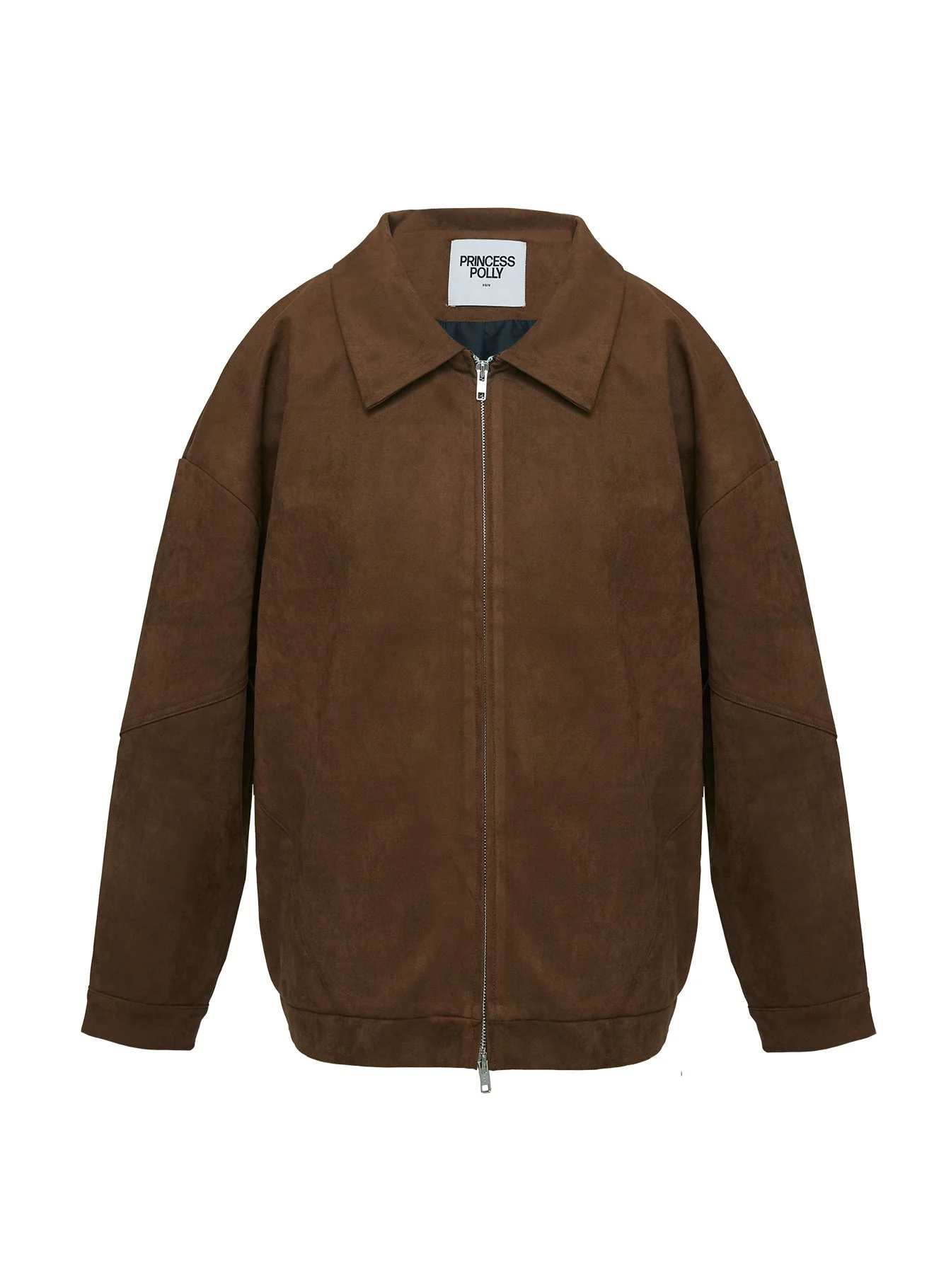 Nome Faux Suede Jacket Brown - Image 7