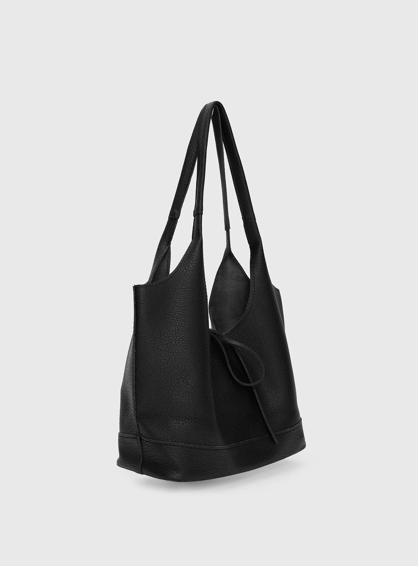 Nonstop Bow Detail Shoulder Bag Black - Image 3