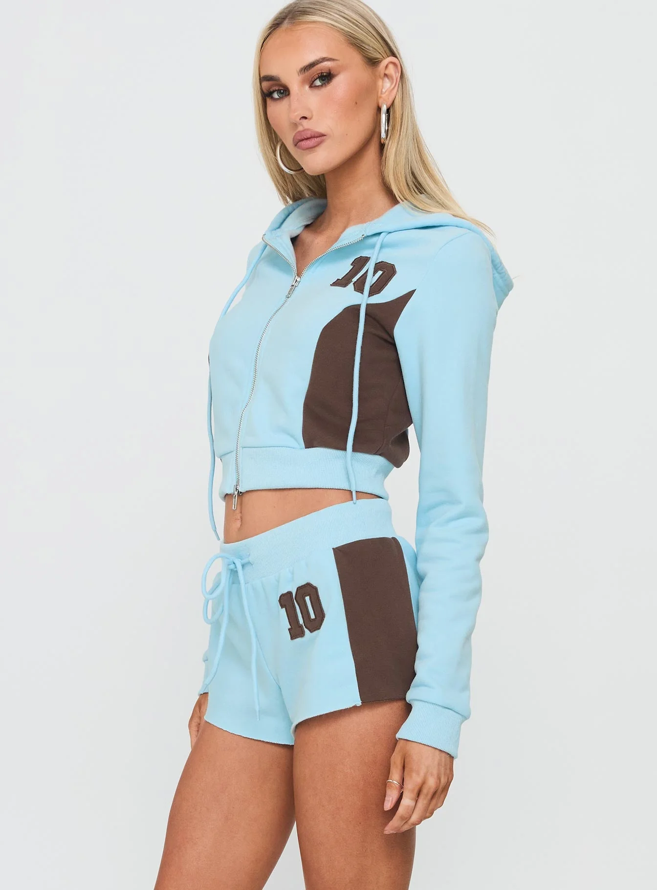 Notable Drawstring Micro Shorts Blue - Image 4