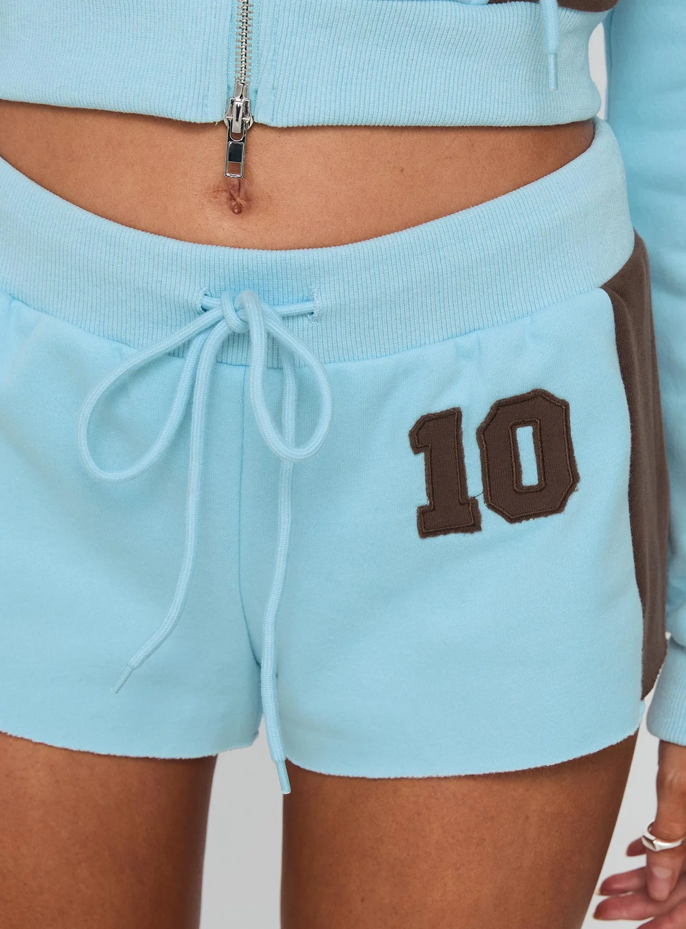 Notable Drawstring Micro Shorts Blue - Image 6
