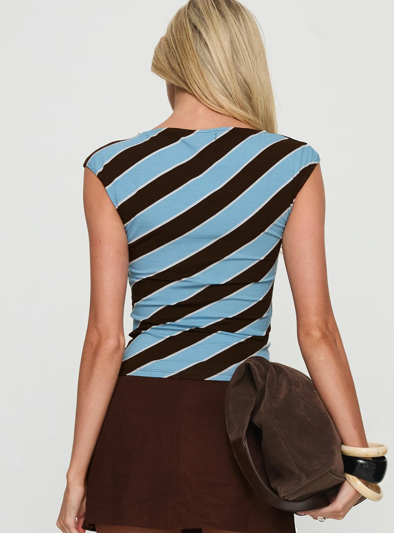 Nova Top Retro Stripe Blue - Image 5