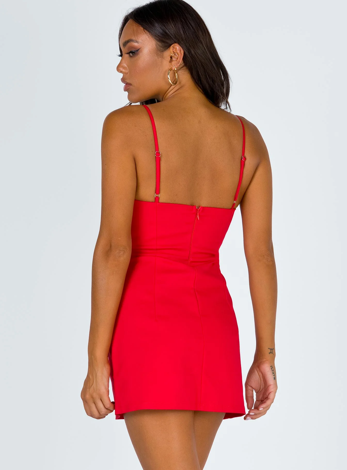 Novella Mini Dress Red - Image 5