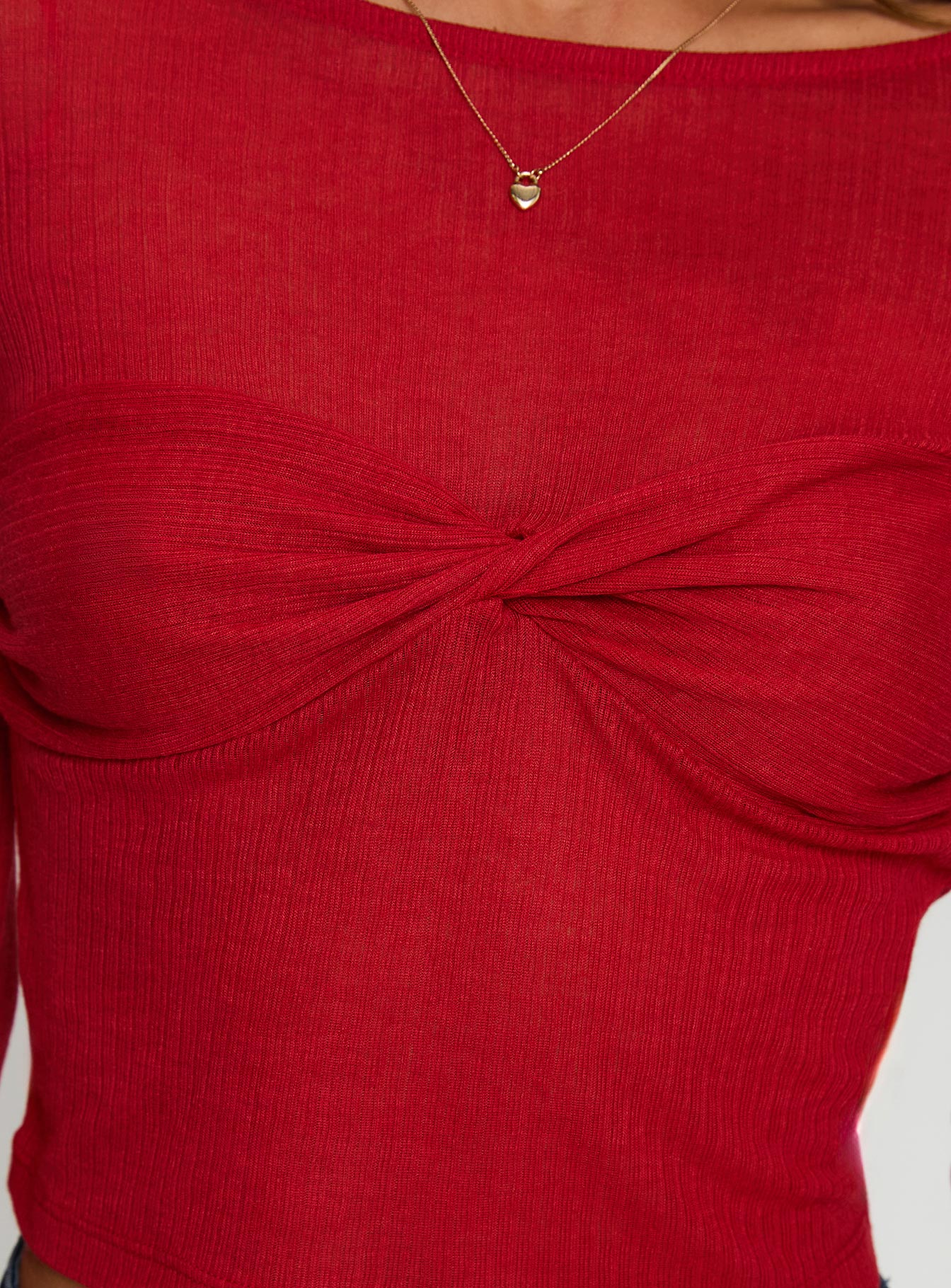 November Long Sleeve Top Red - Image 5