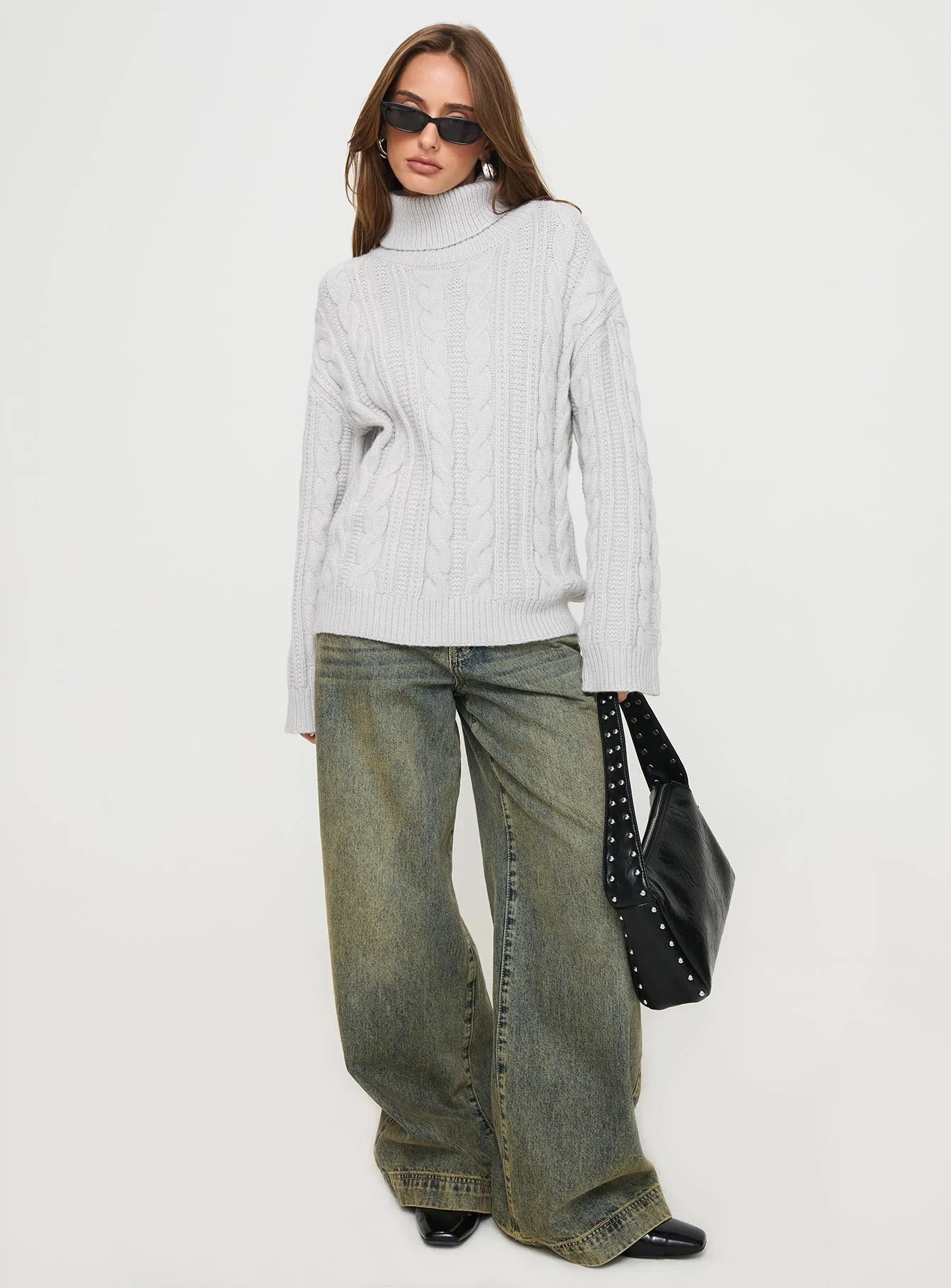 Nyle Knit Sweater Grey - Image 2