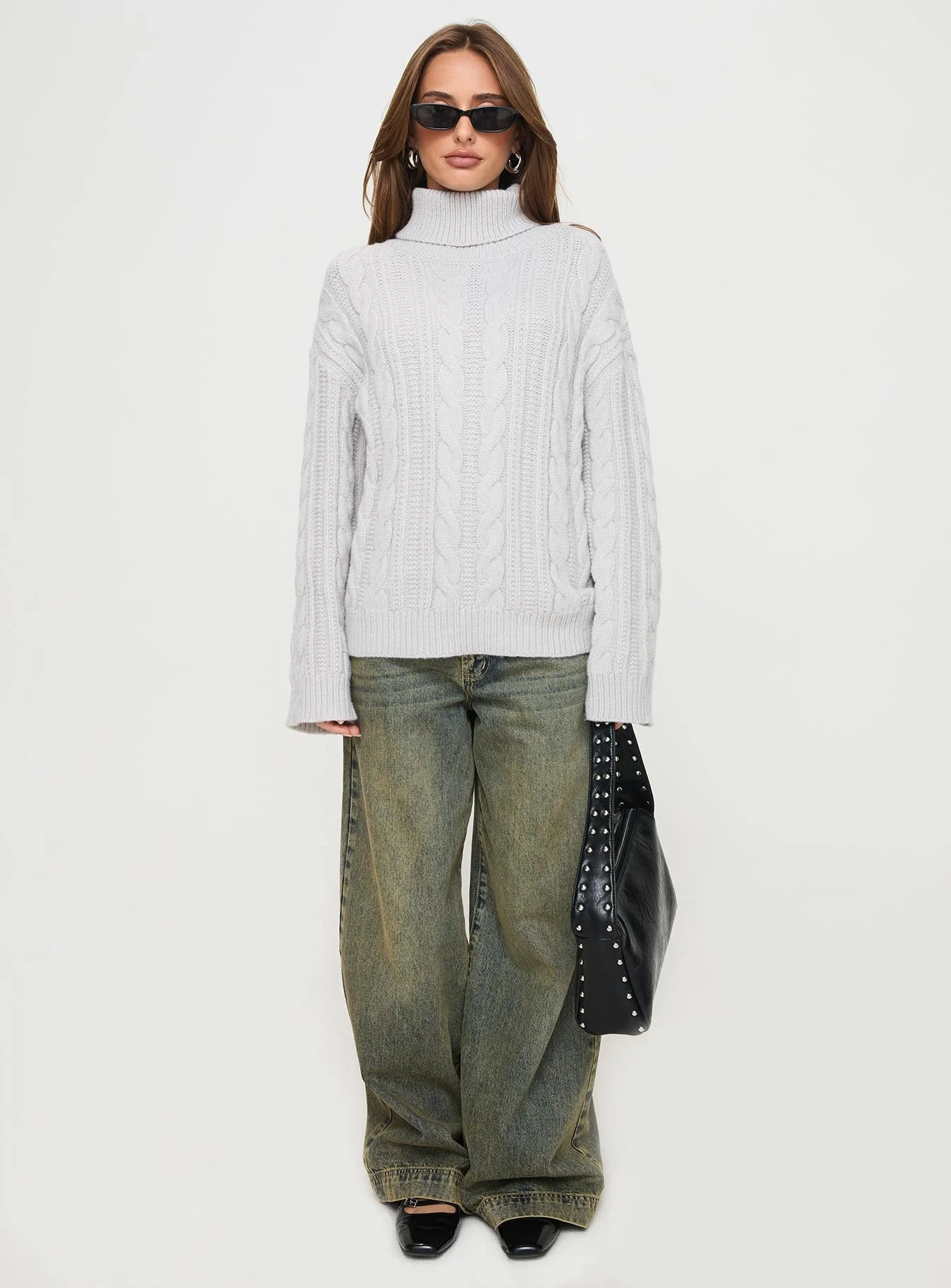 Nyle Knit Sweater Grey - Image 6