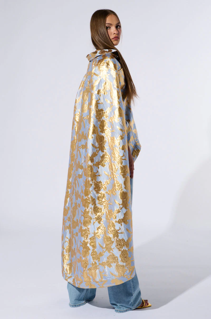 OASIS HIGH LOW BROCADE CAPE - Image 6