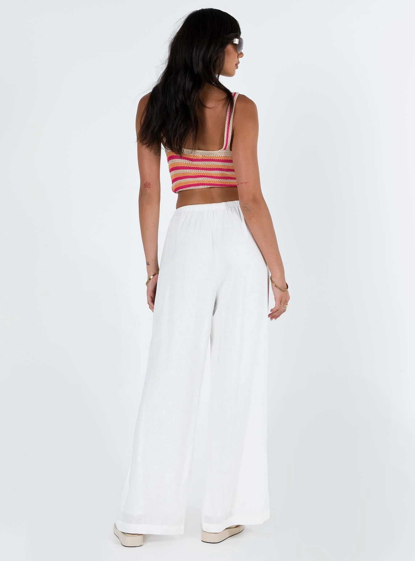 Ogilvie Linen Blend Pants White - Image 7