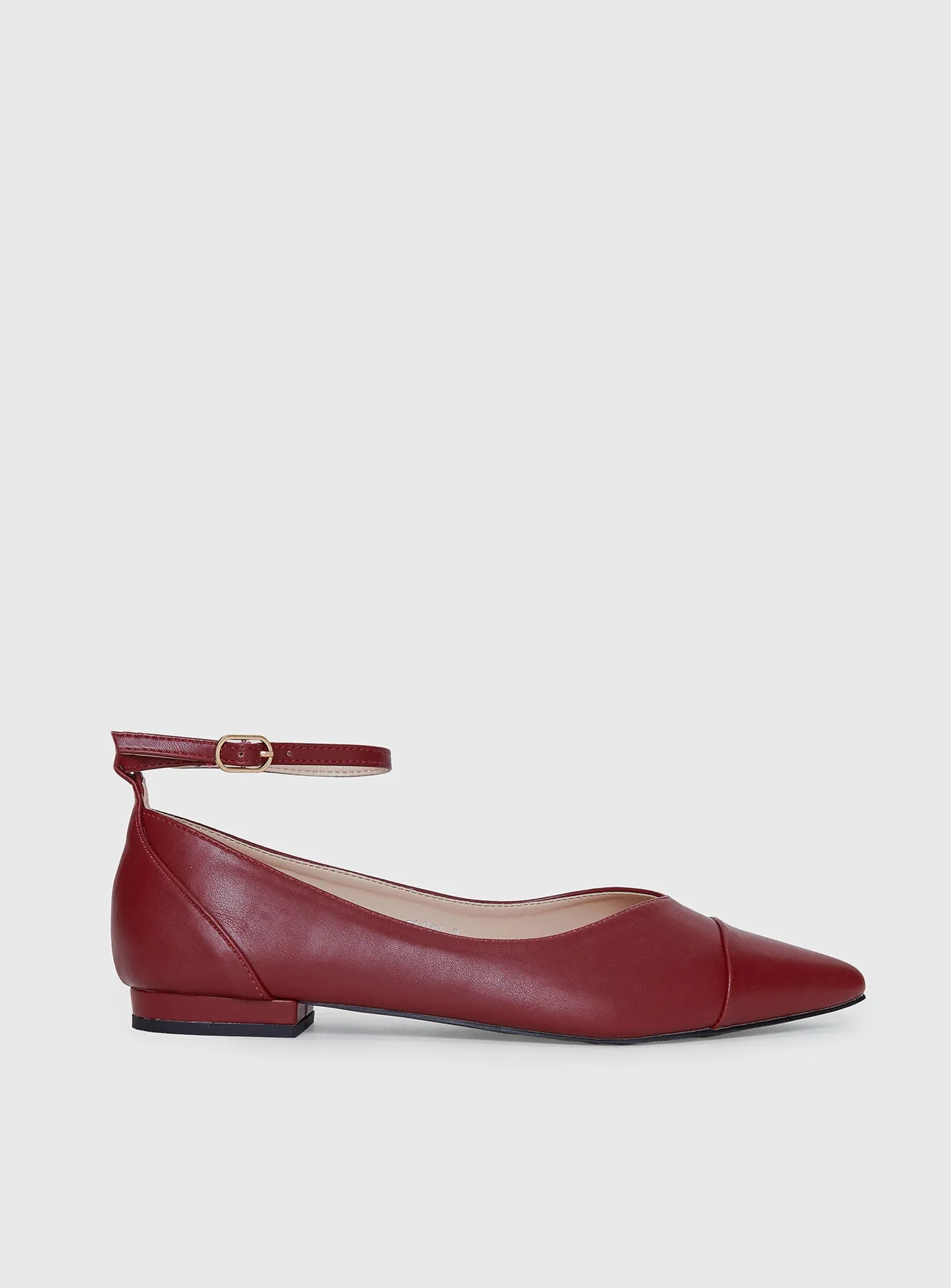 Oliny Ballet Flats Burgundy - Image 2