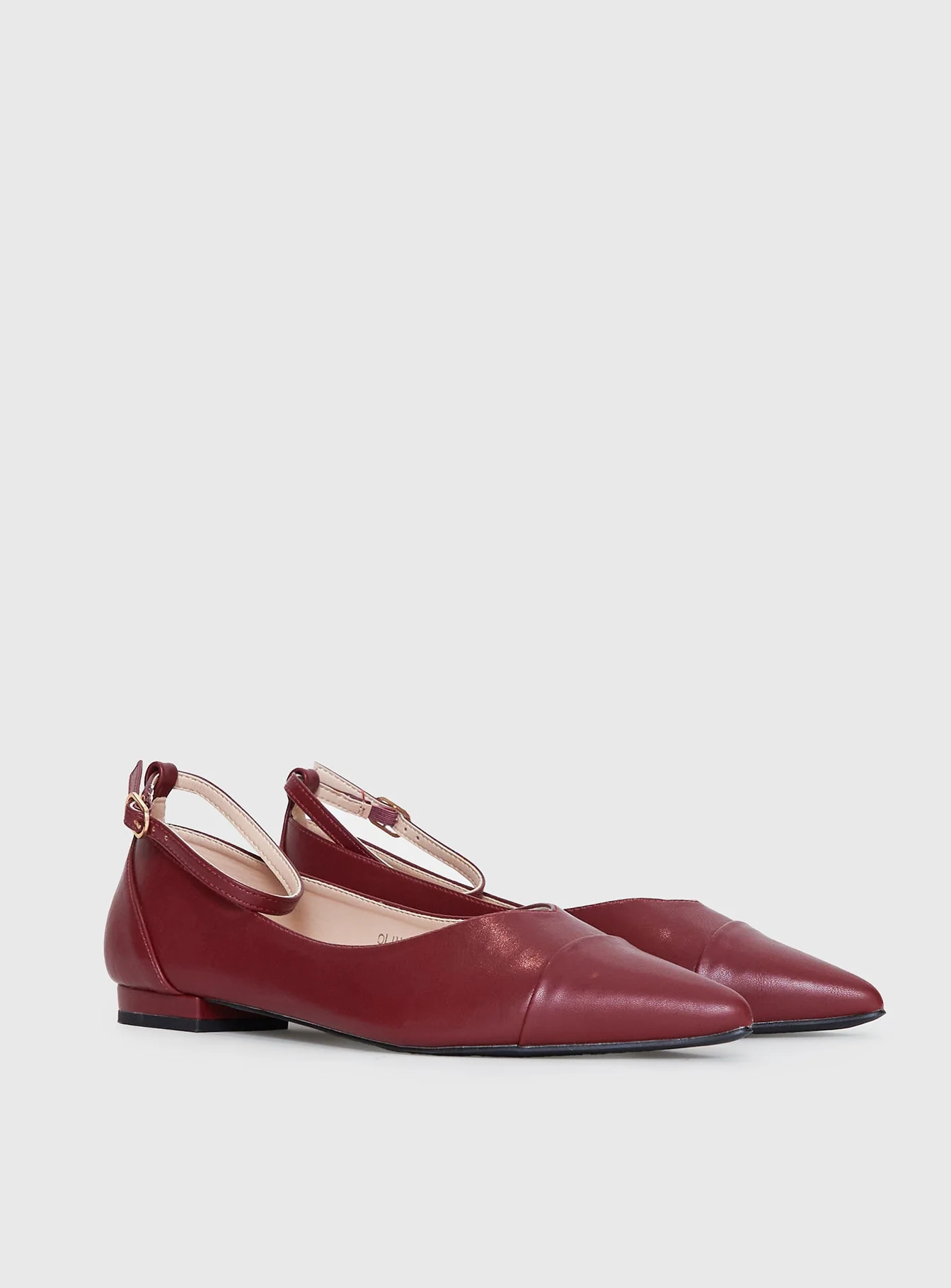 Oliny Ballet Flats Burgundy - Image 3