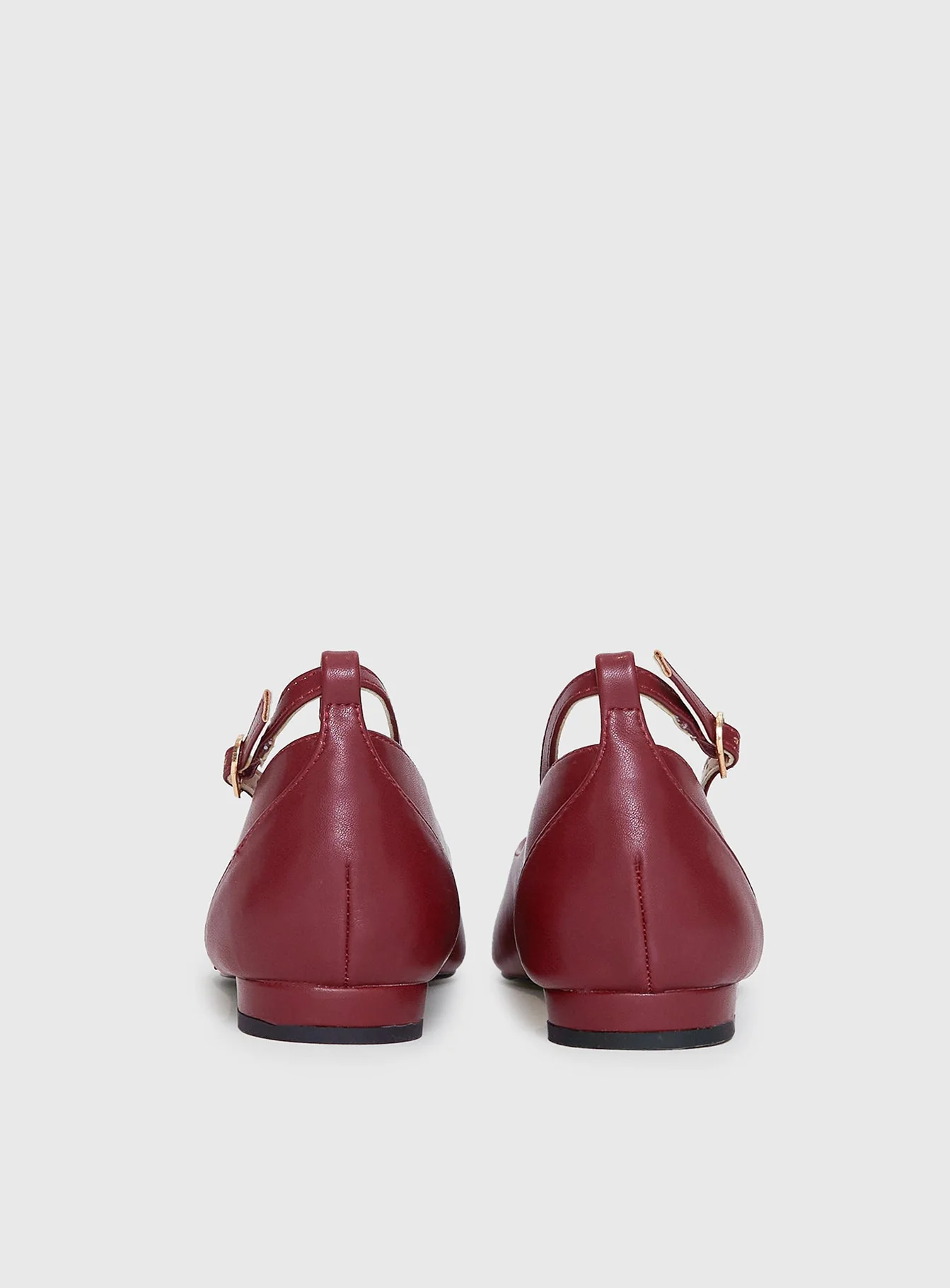 Oliny Ballet Flats Burgundy - Image 5
