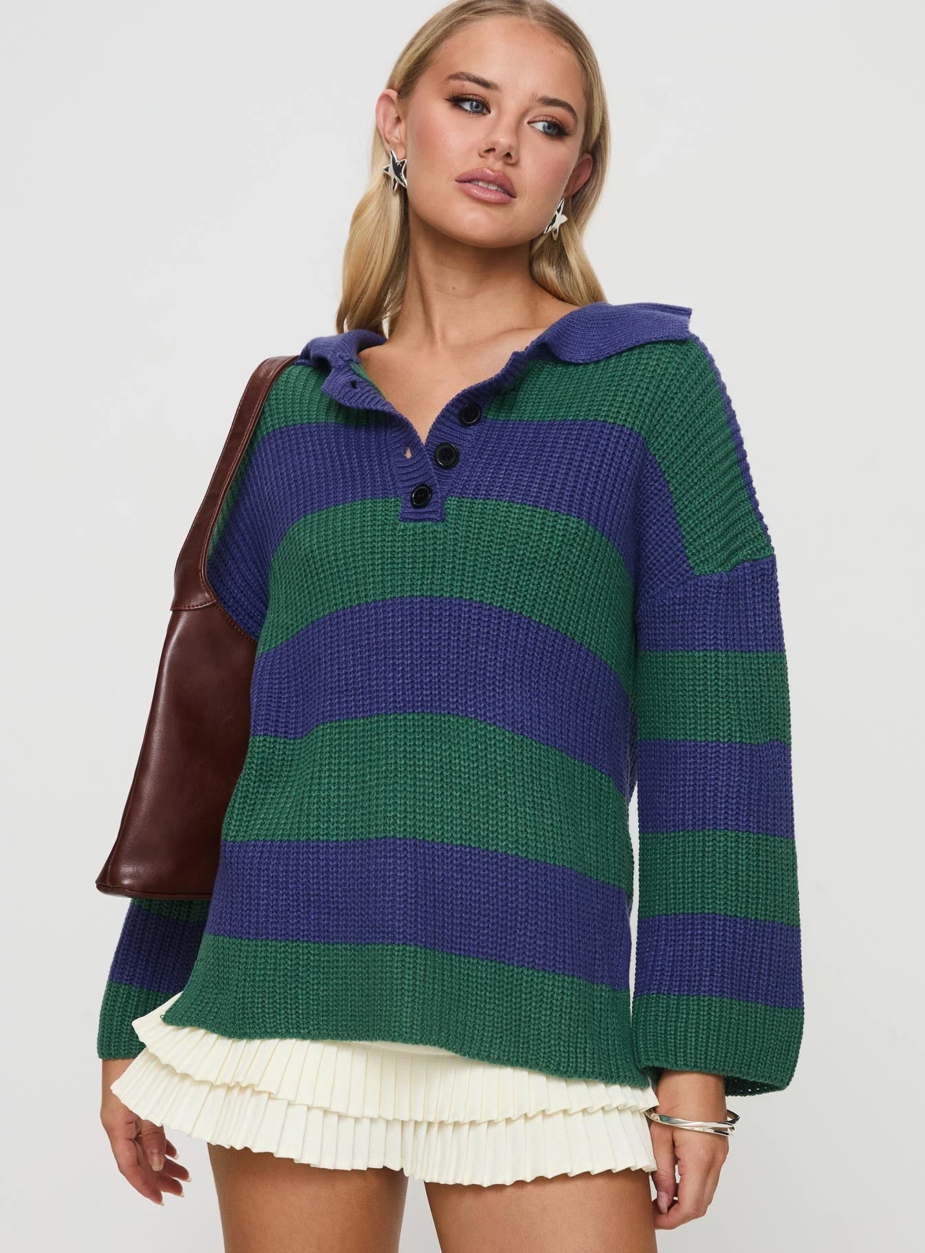 Olivah Jumper Blue / Green - Image 2