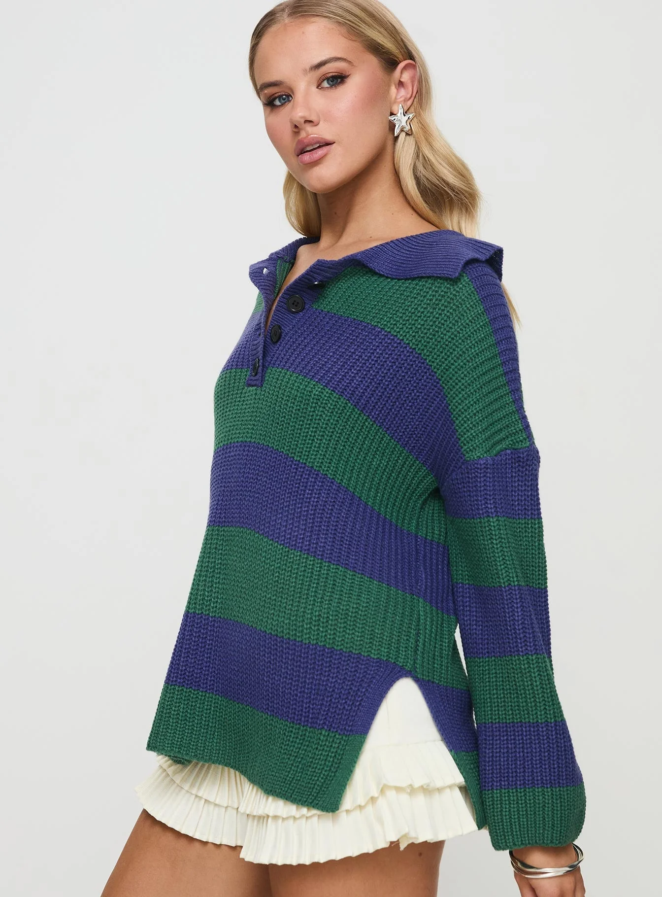 Olivah Jumper Blue / Green - Image 4