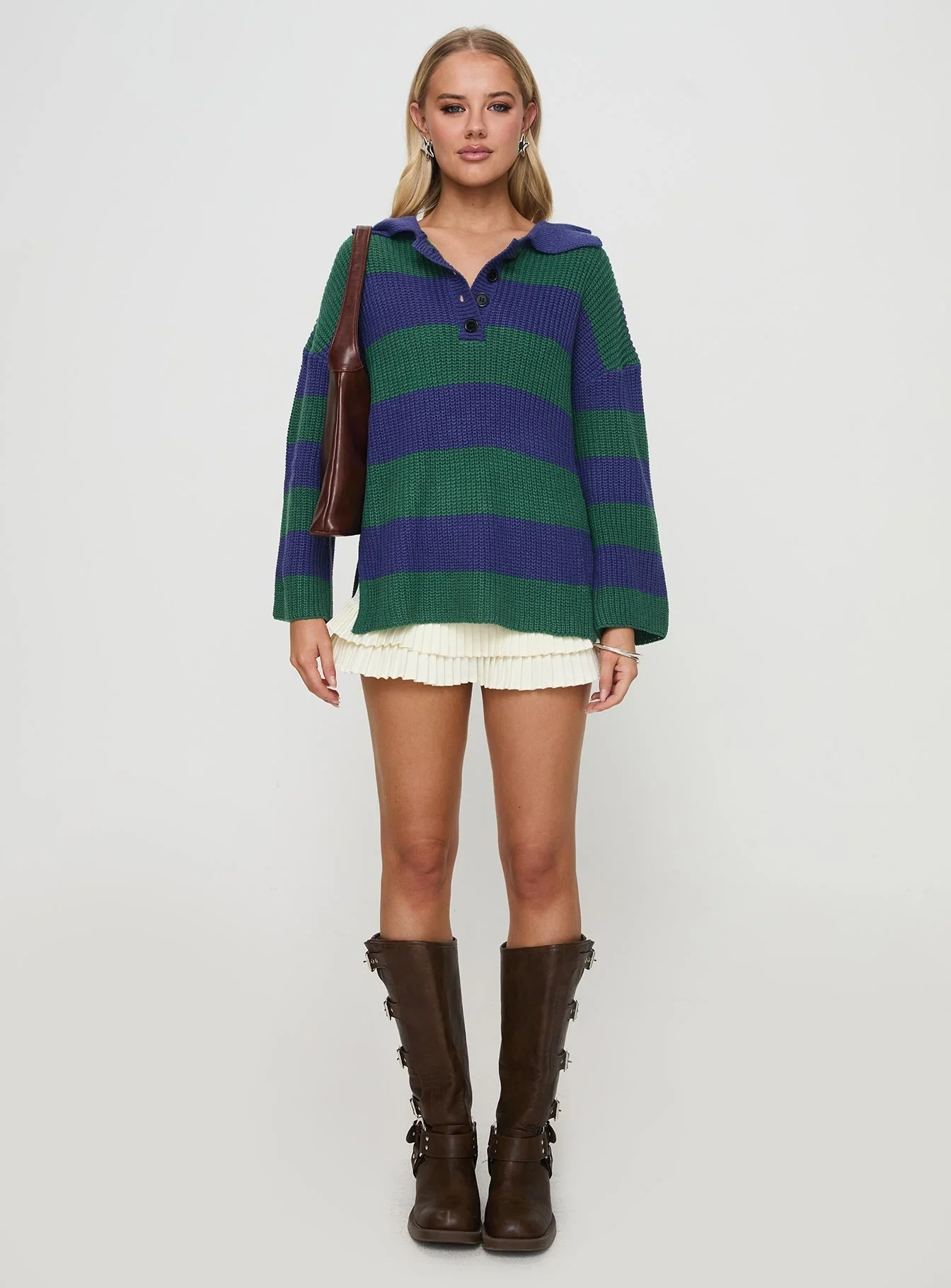 Olivah Jumper Blue / Green - Image 7