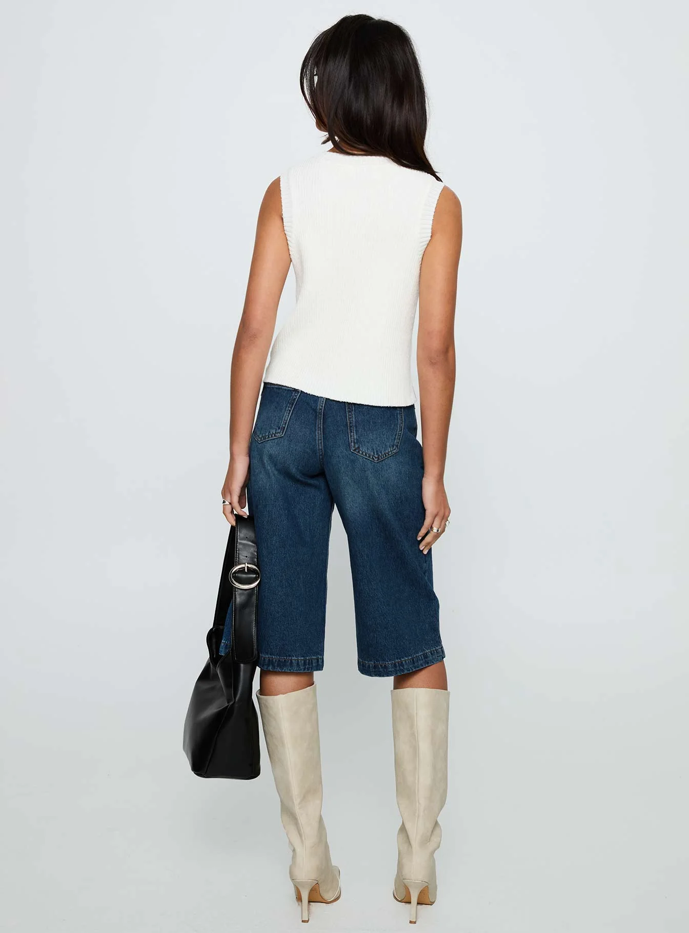Ollison Longline Denim Shorts Blue - Image 5