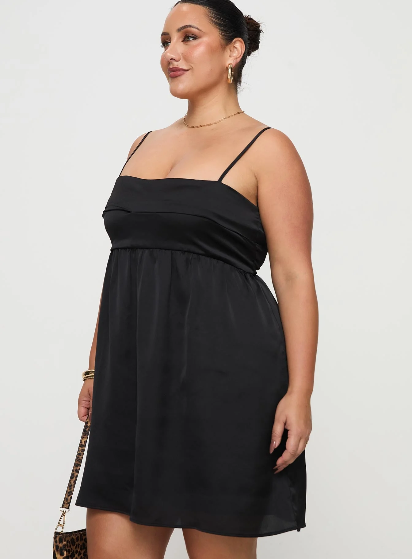 Ortega Mini Dress Black Curve - Image 4