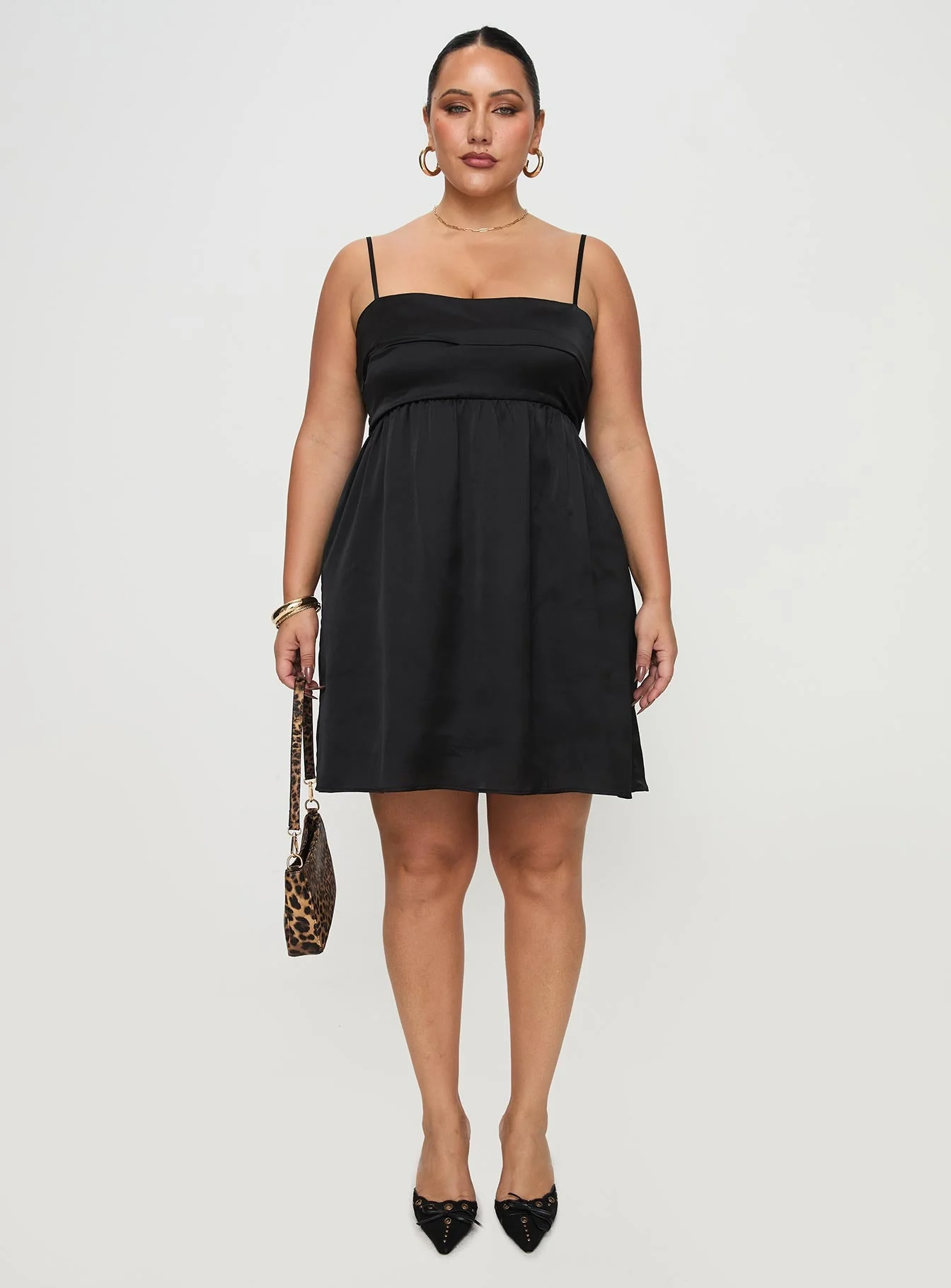 Ortega Mini Dress Black Curve - Image 7